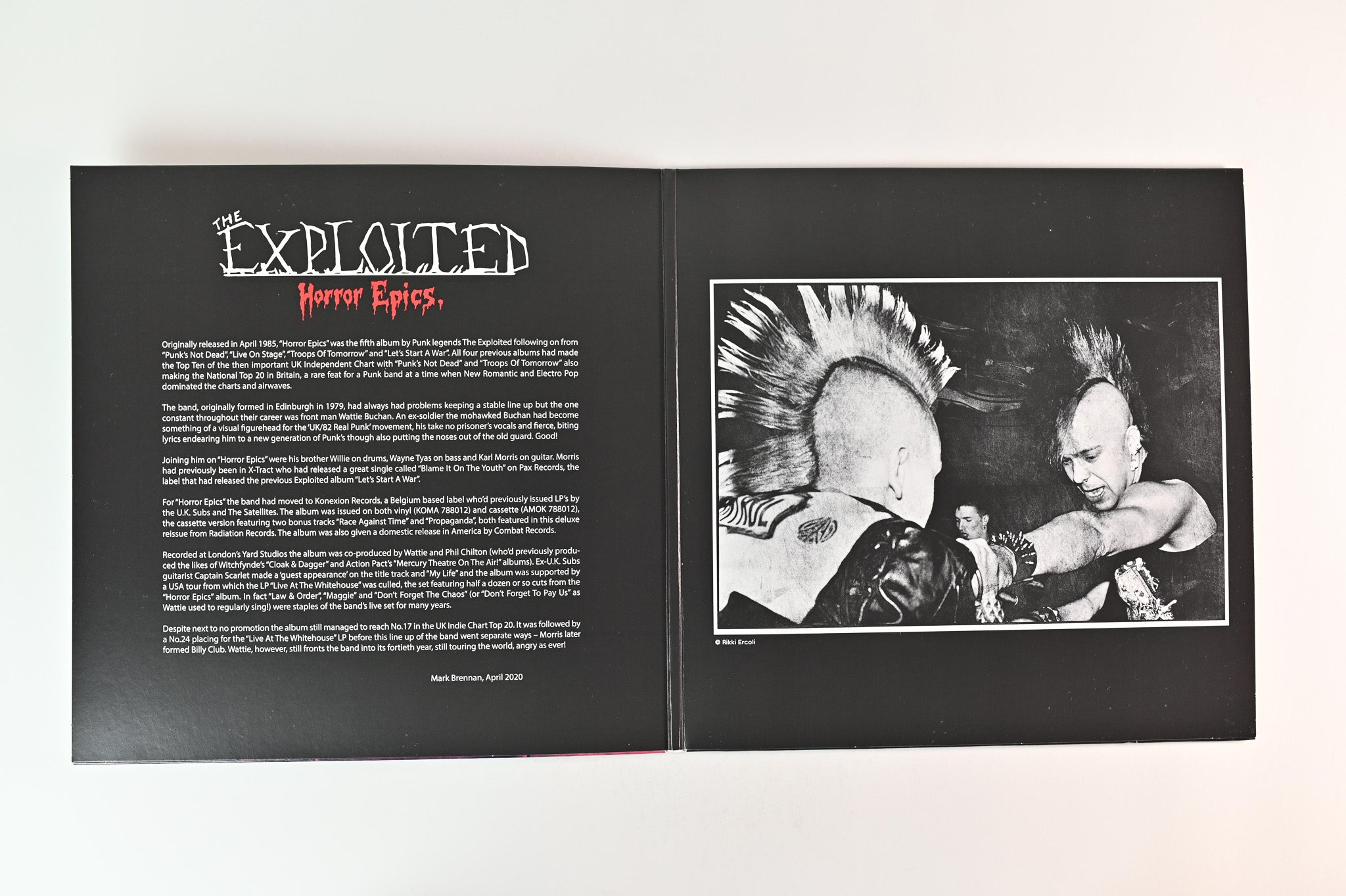 The Exploited - Horror Epics. on Radiation Reissues Yellow Vinyl