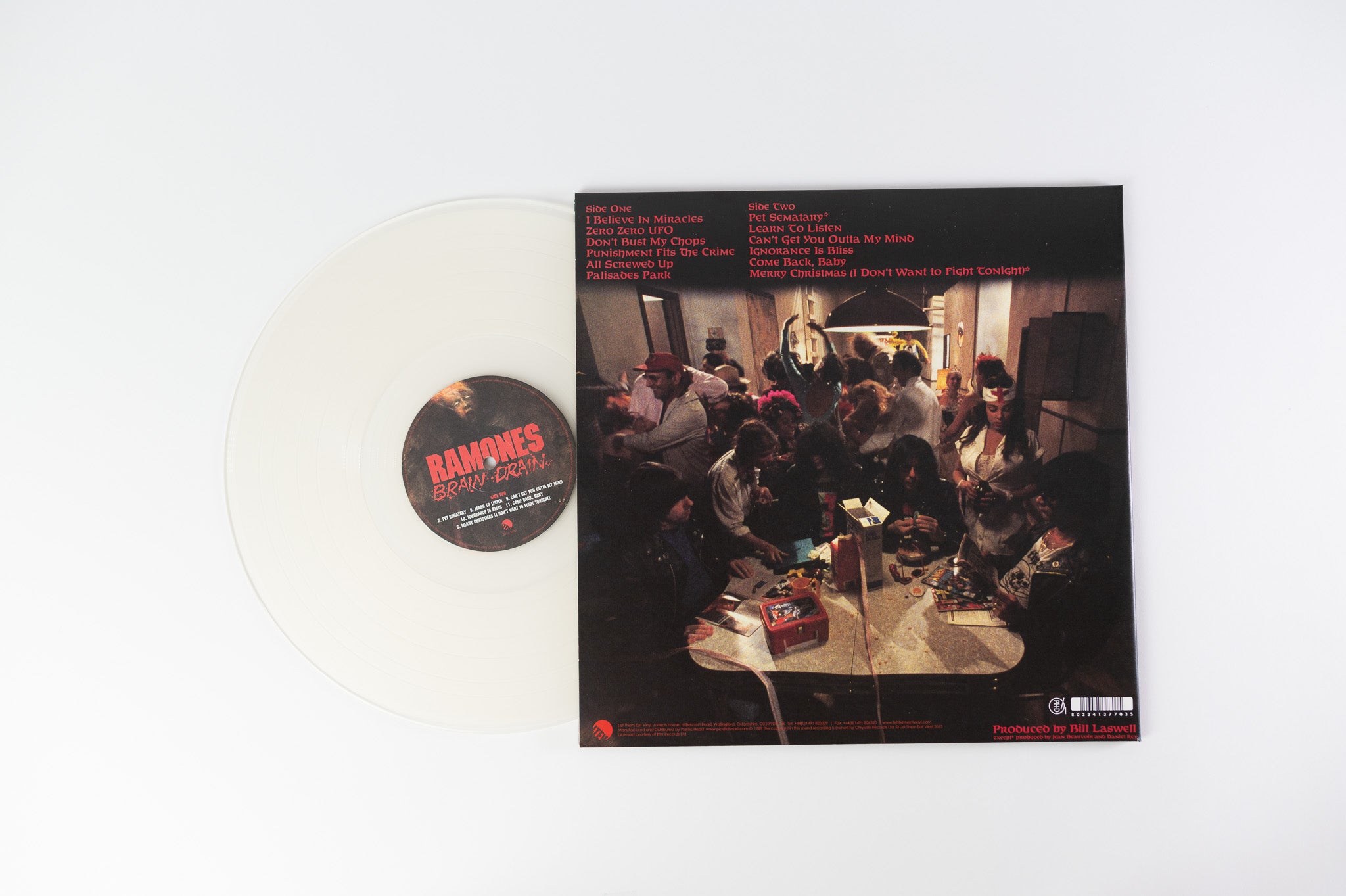 Ramones - Brain Drain on Let Them Eat Vinyl Clear Vinyl Reissue