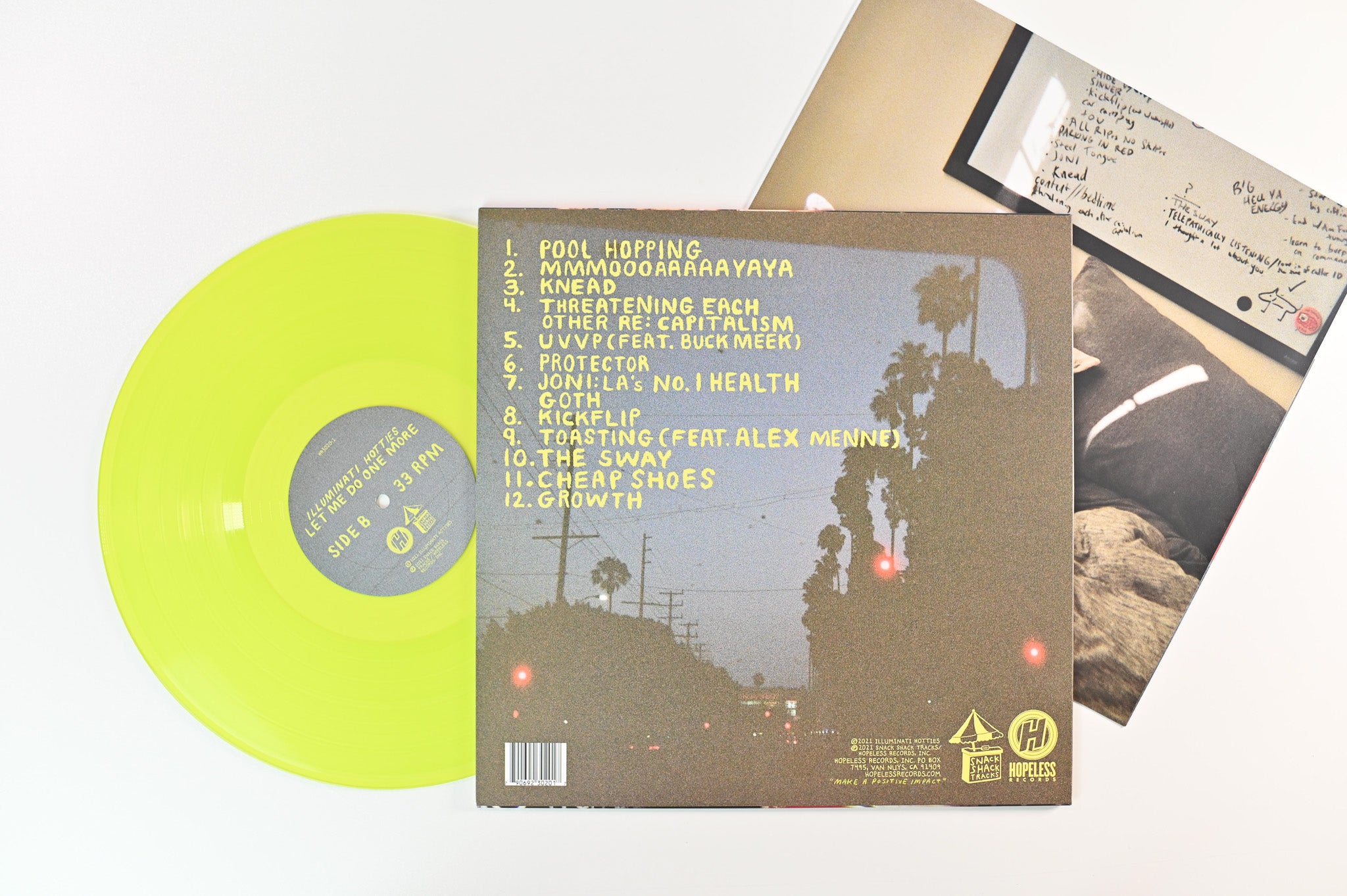 Illuminati Hotties - Let Me Do One More on Hopeless Records - Lime Green Vinyl