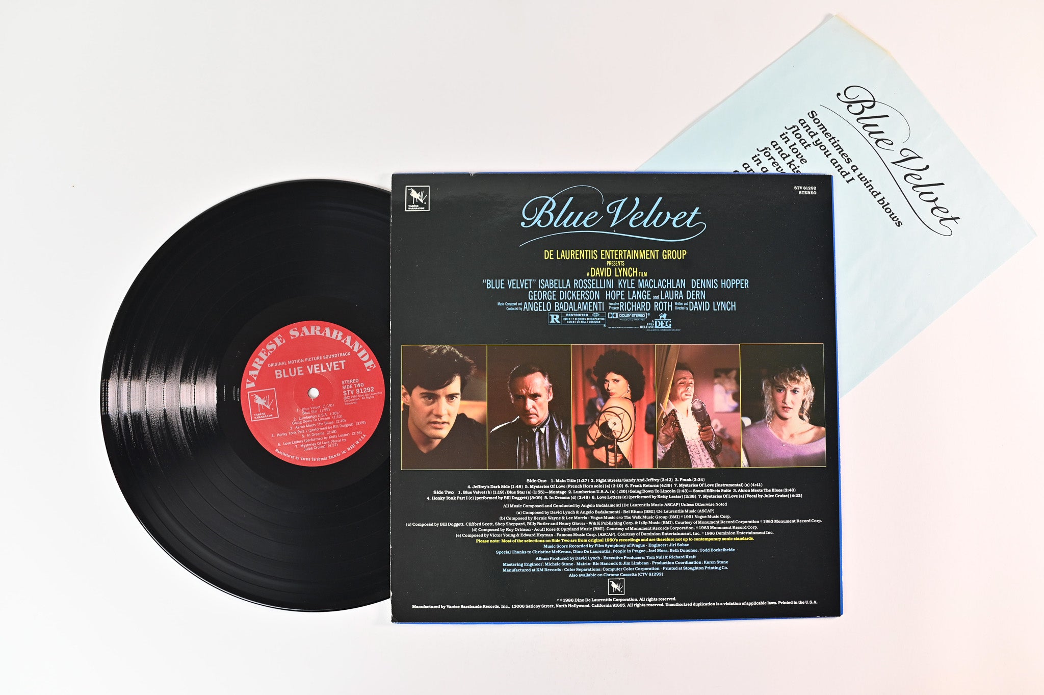 Angelo Badalamenti - Blue Velvet (Original Motion Picture Soundtrack) on Varese Sarabande