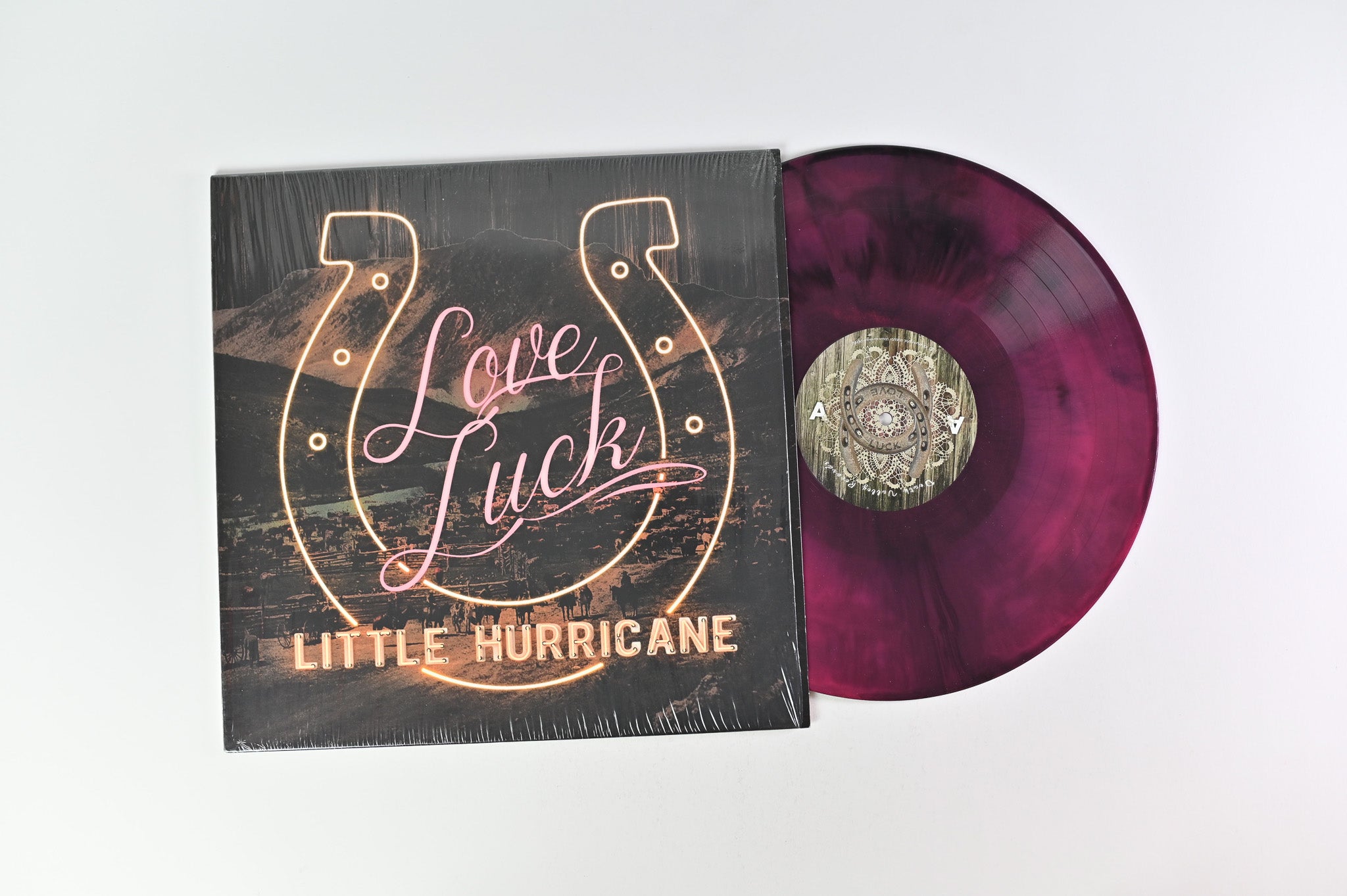 Little Hurricane - Love Luck on Death Valley Records - Violet Marble Vinyl