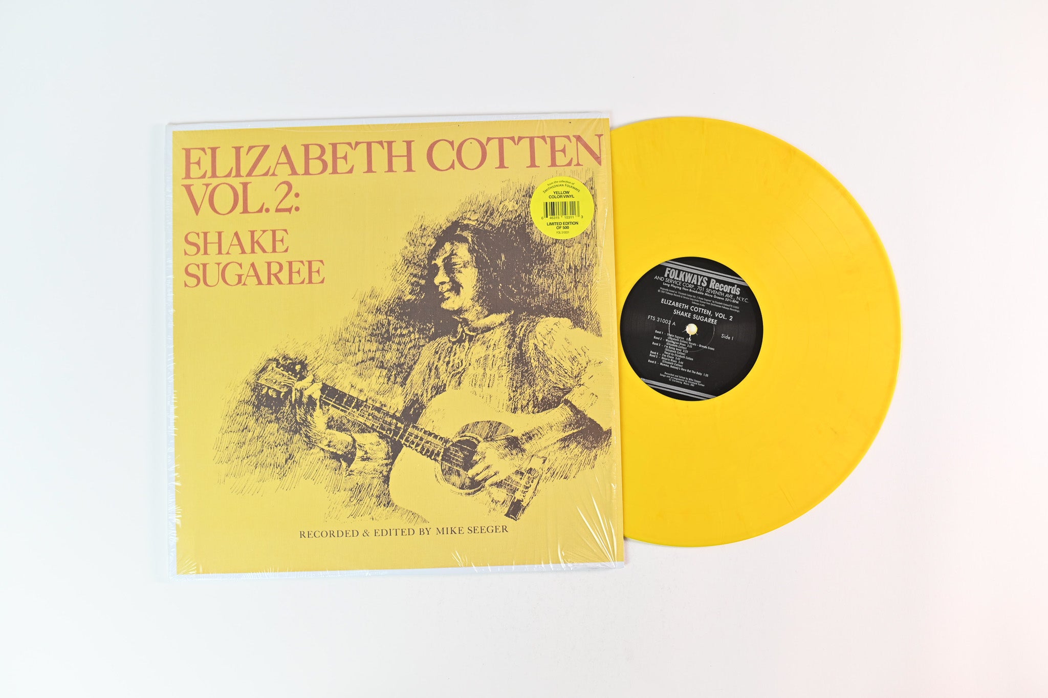 Elizabeth Cotten - Vol. 2: Shake Sugaree on Folkways Ltd Yellow Vinyl Reissue