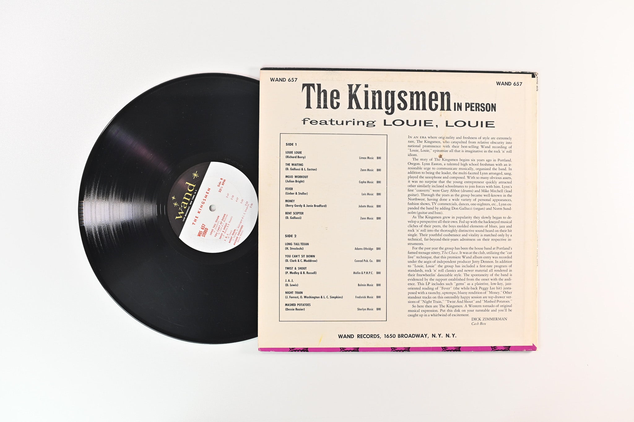 The Kingsmen - The Kingsmen In Person Featuring Louie, Louie on Wand Stereo