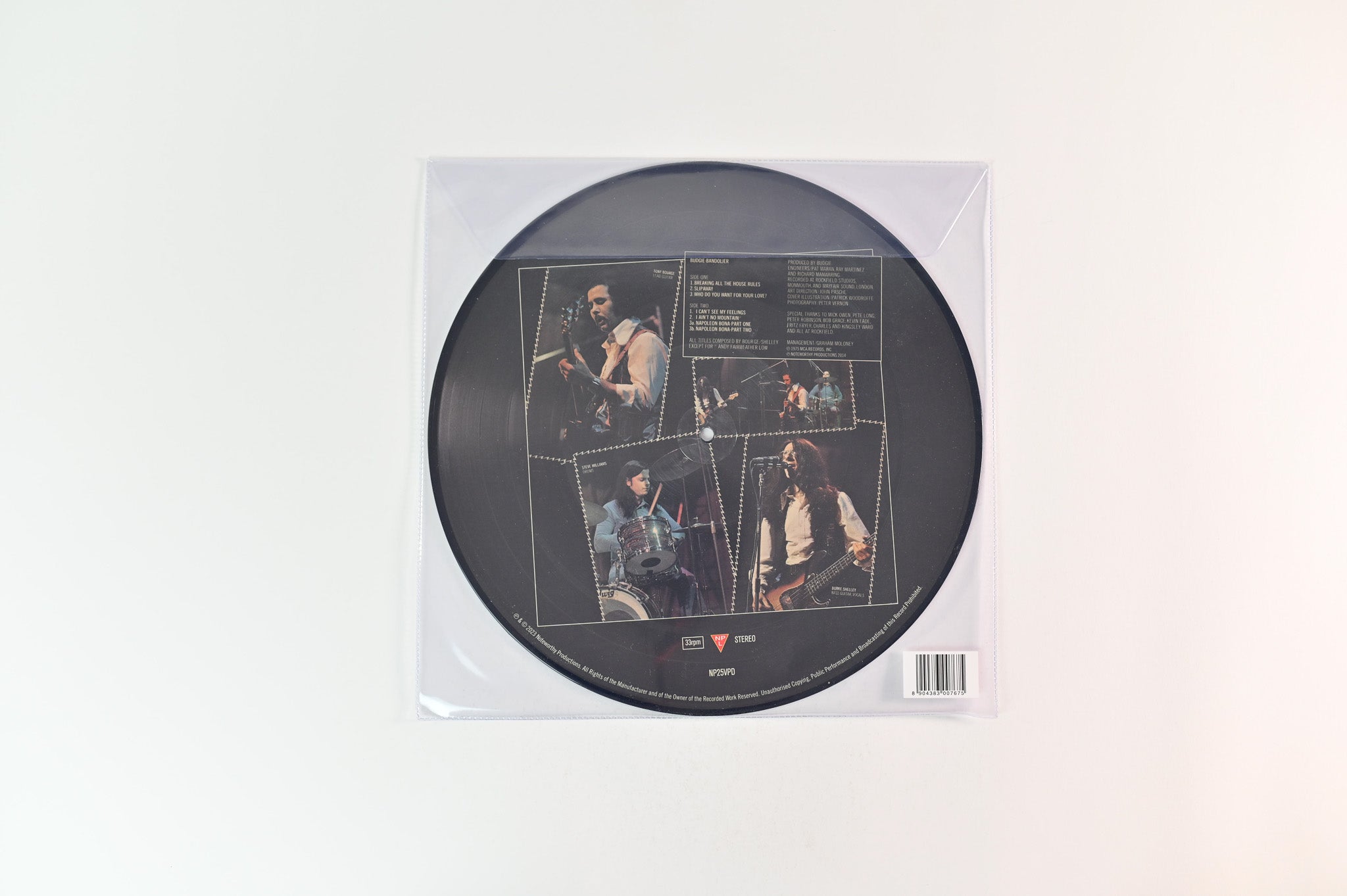 Budgie - Bandolier on Noteworthy Productions Ltd Picture Disc Reissue