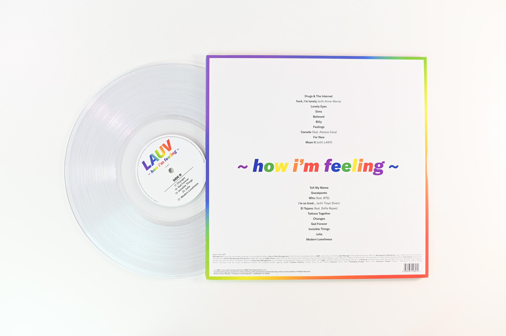 Lauv - How I’m Feeling on Lauv - Clear Vinyl