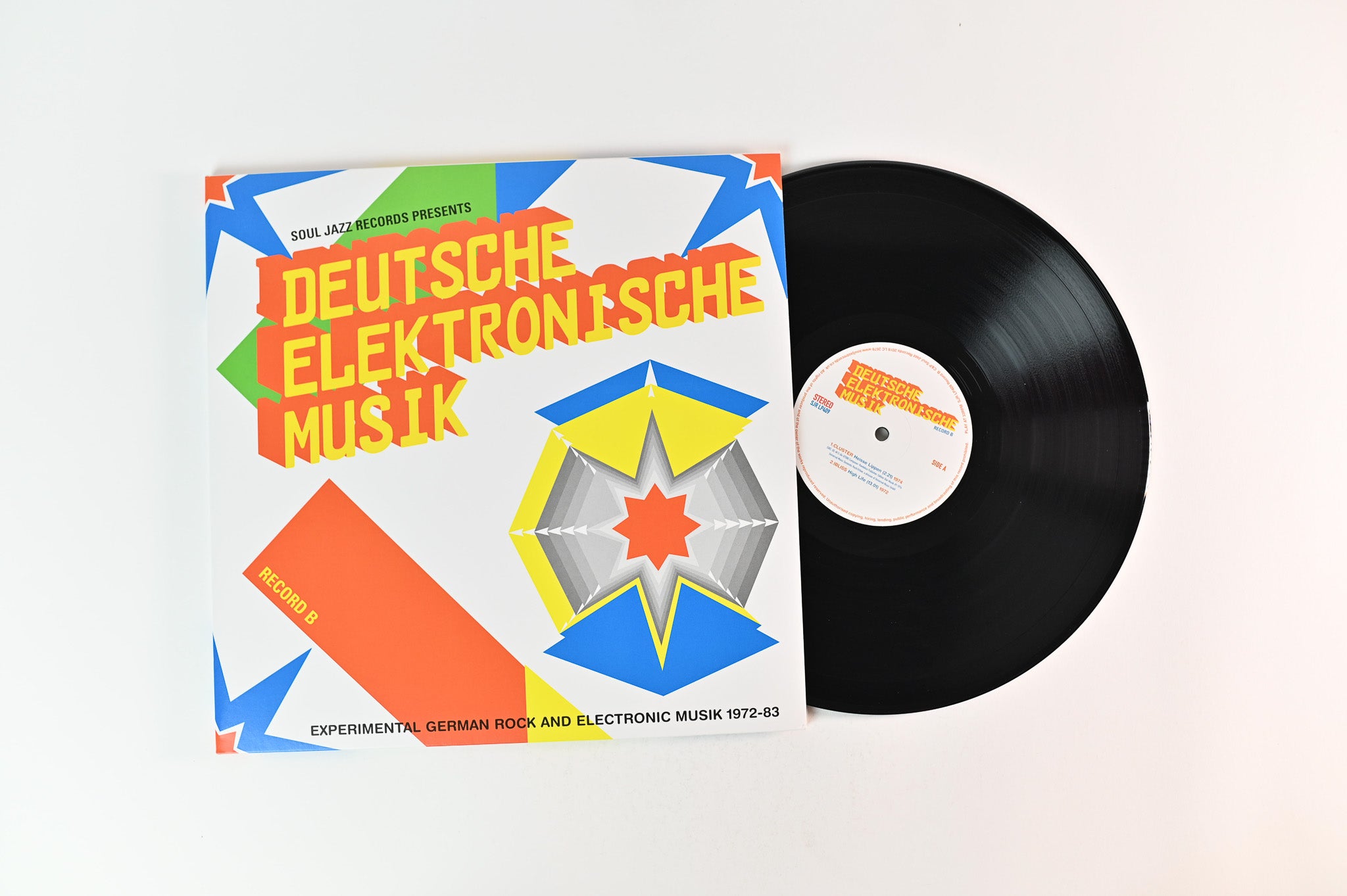 Various - Deutsche Elektronische Musik (Experimental German Rock And Electronic Musik 1972-83) (Record B) on Soul Jazz Records Reissue