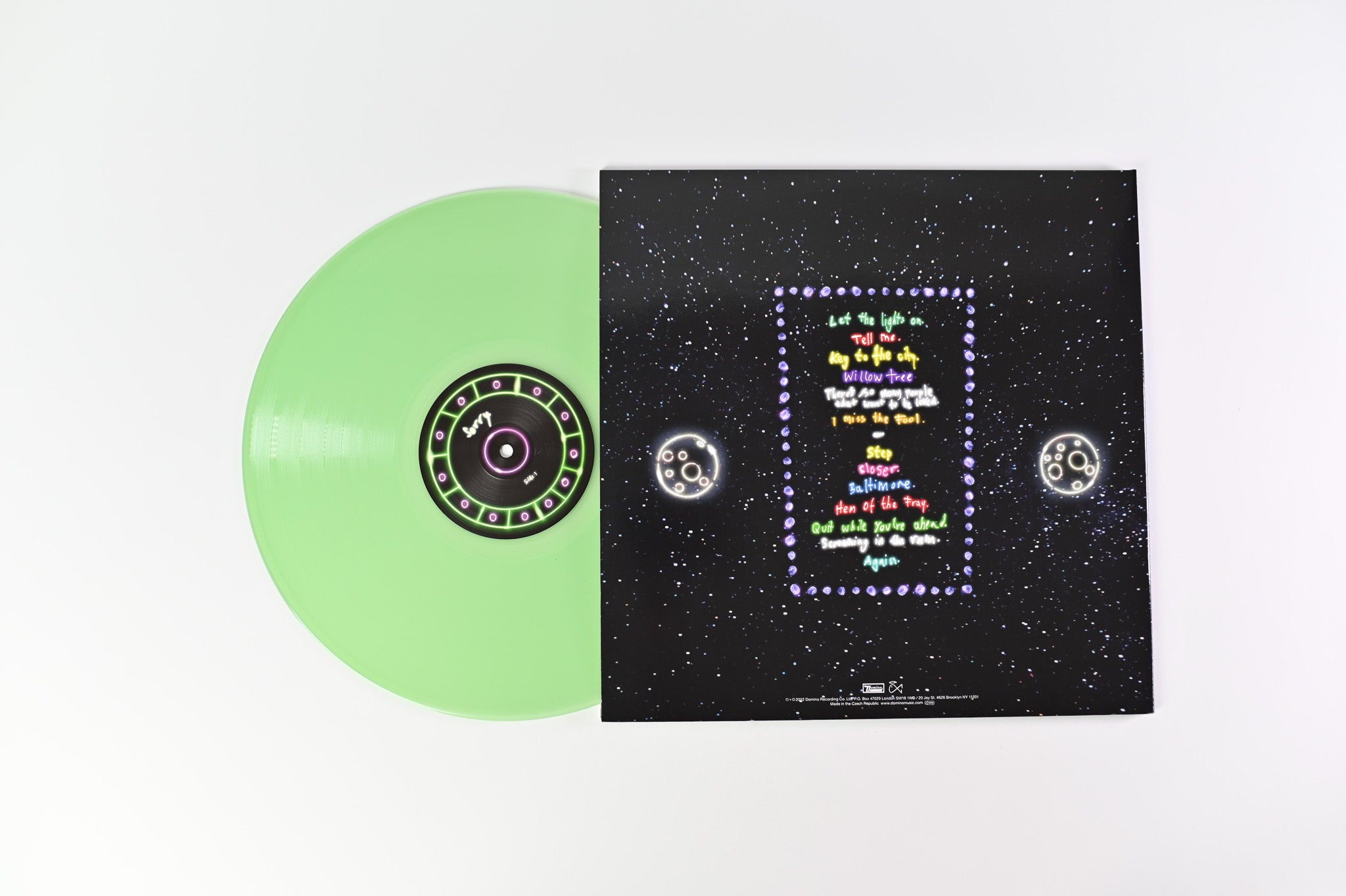 Sorry  - Anywhere But Here on Domino Bottle Green Vinyl