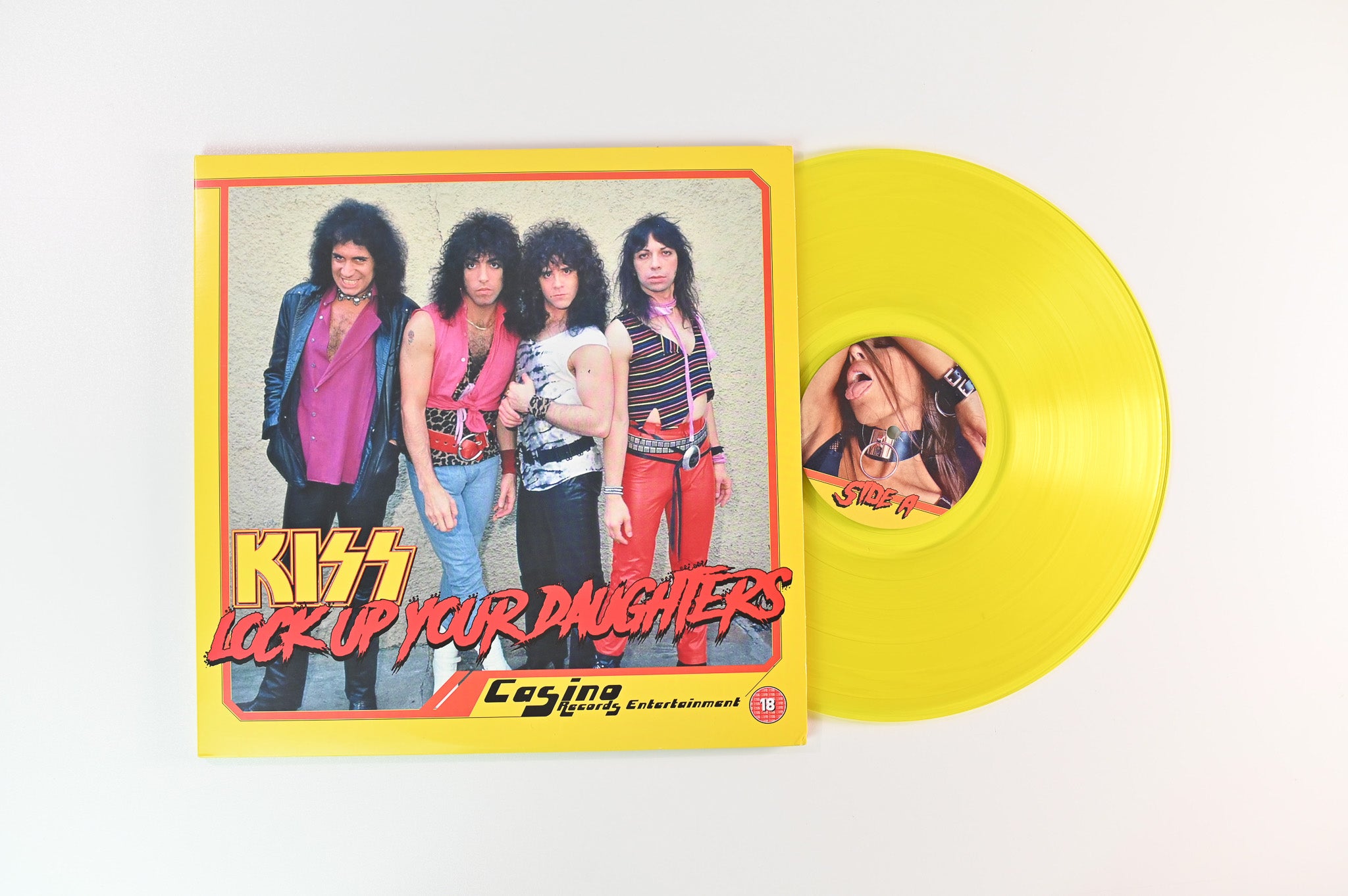 Kiss - Lock Up Your Daughters Yellow Vinyl Unofficial Pressing