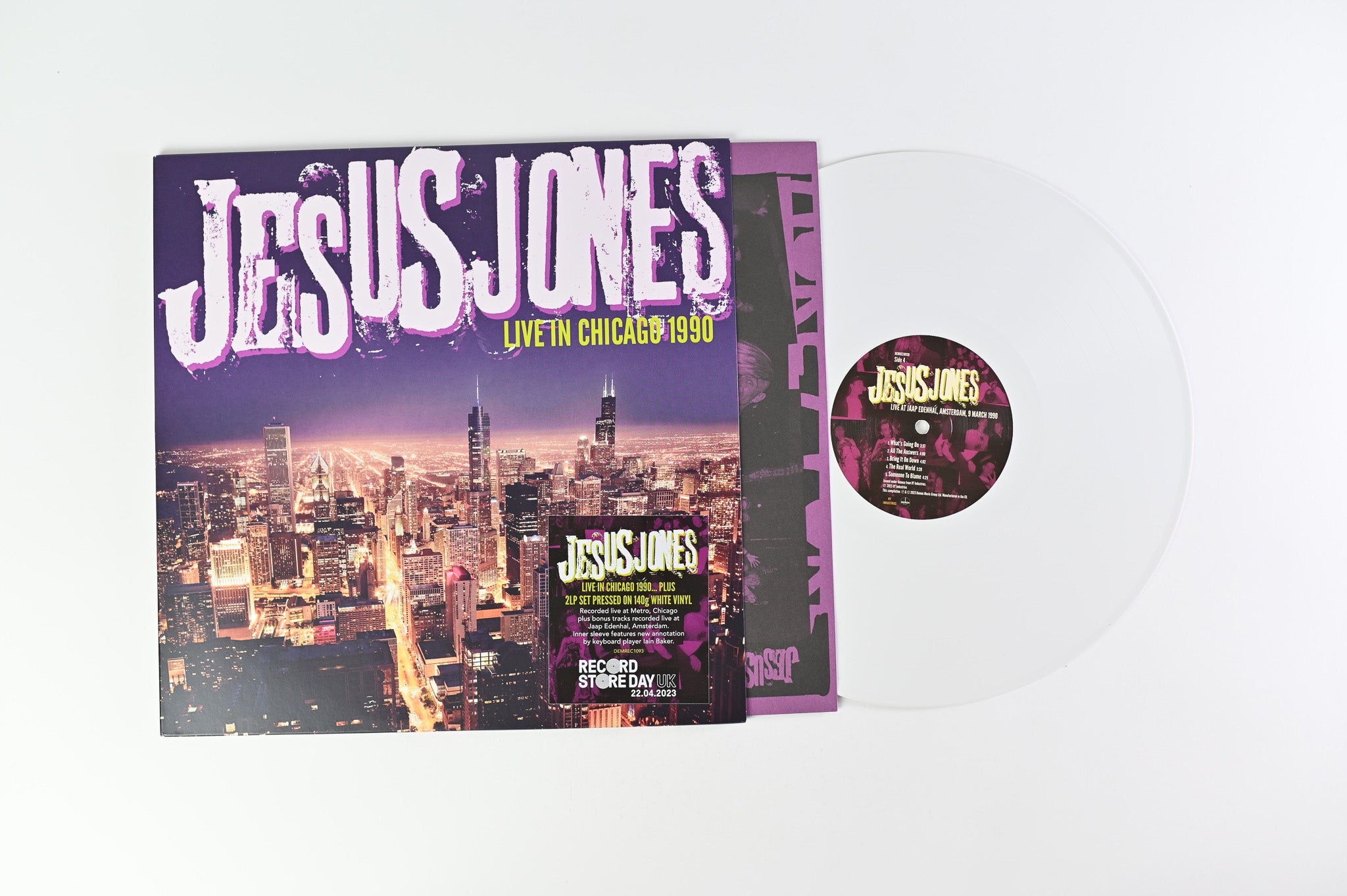 Jesus Jones - Live in Chicago 1990 on Demon RSD White Vinyl