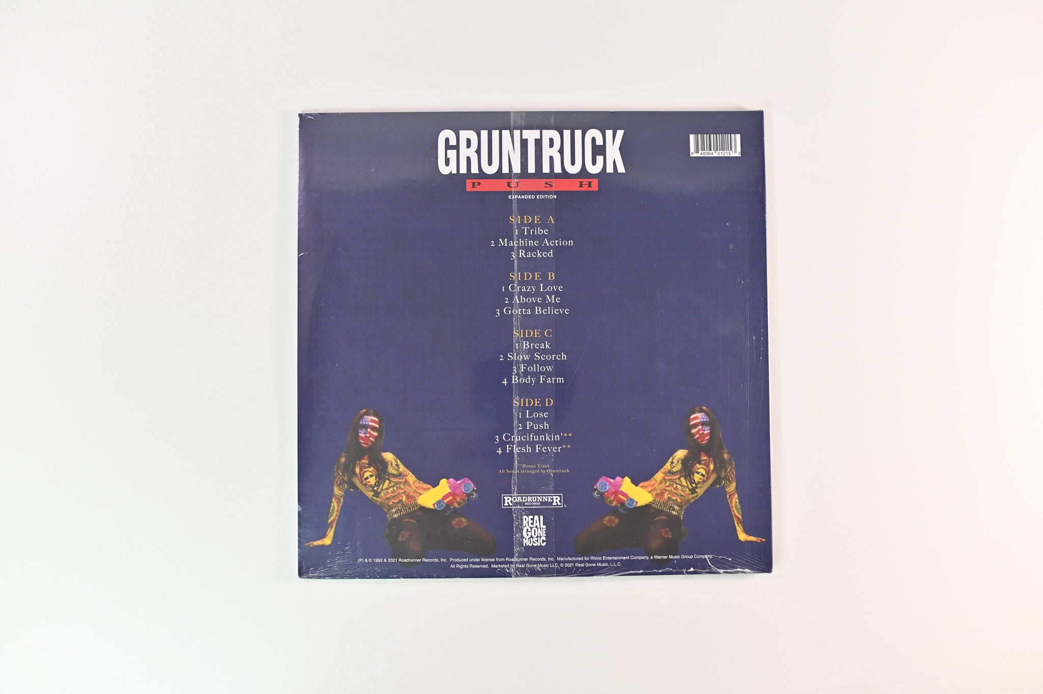 Gruntruck - Push on Real Gone RSD 2021 Ltd Clear Opaque Red & Yellow Swirl Sealed