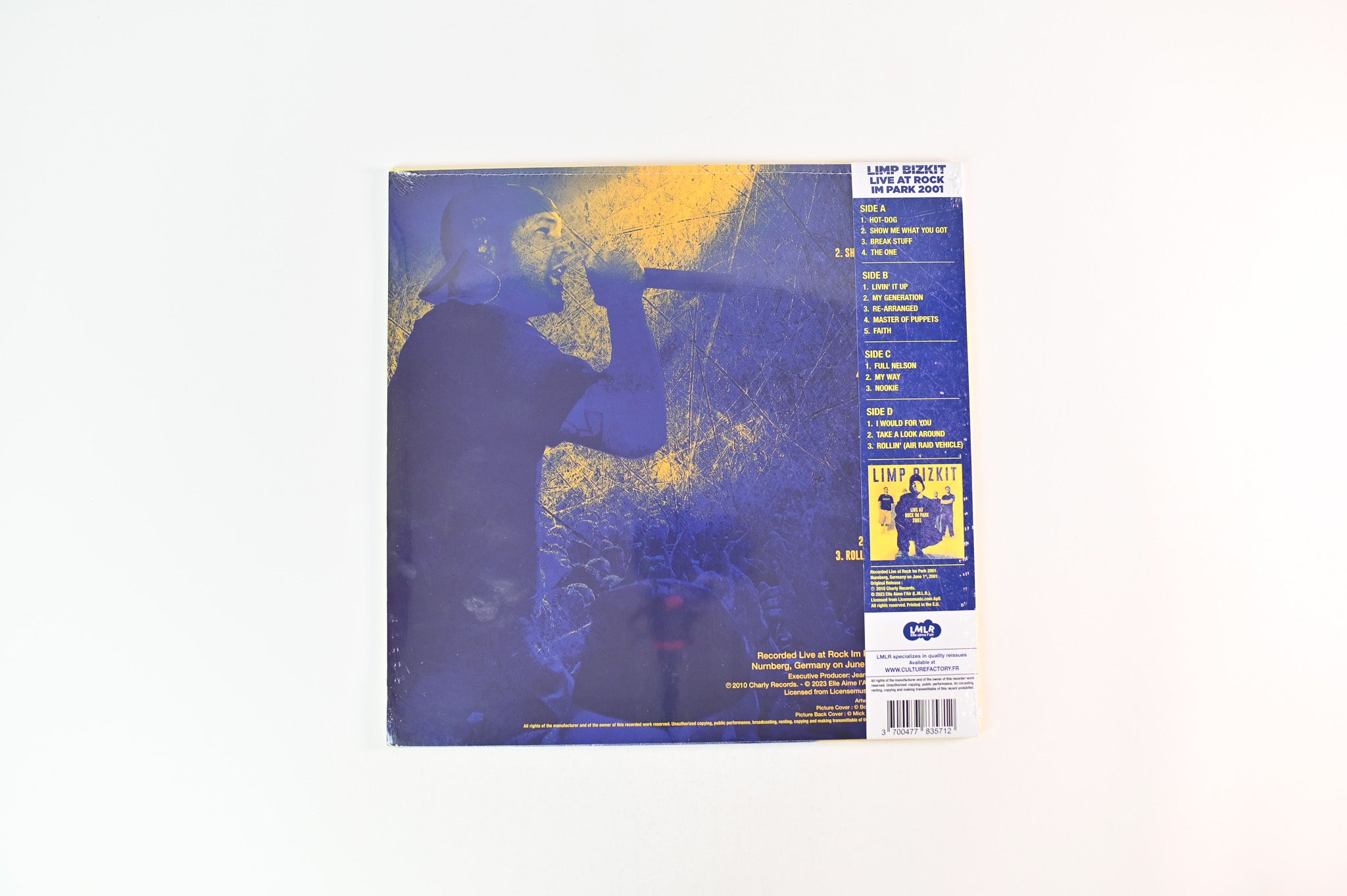 Limp Bizkit - Live At Rock Im Park 2001 on Culture Factory RSD BF 2023 Yellow / Blue Reissue Sealed