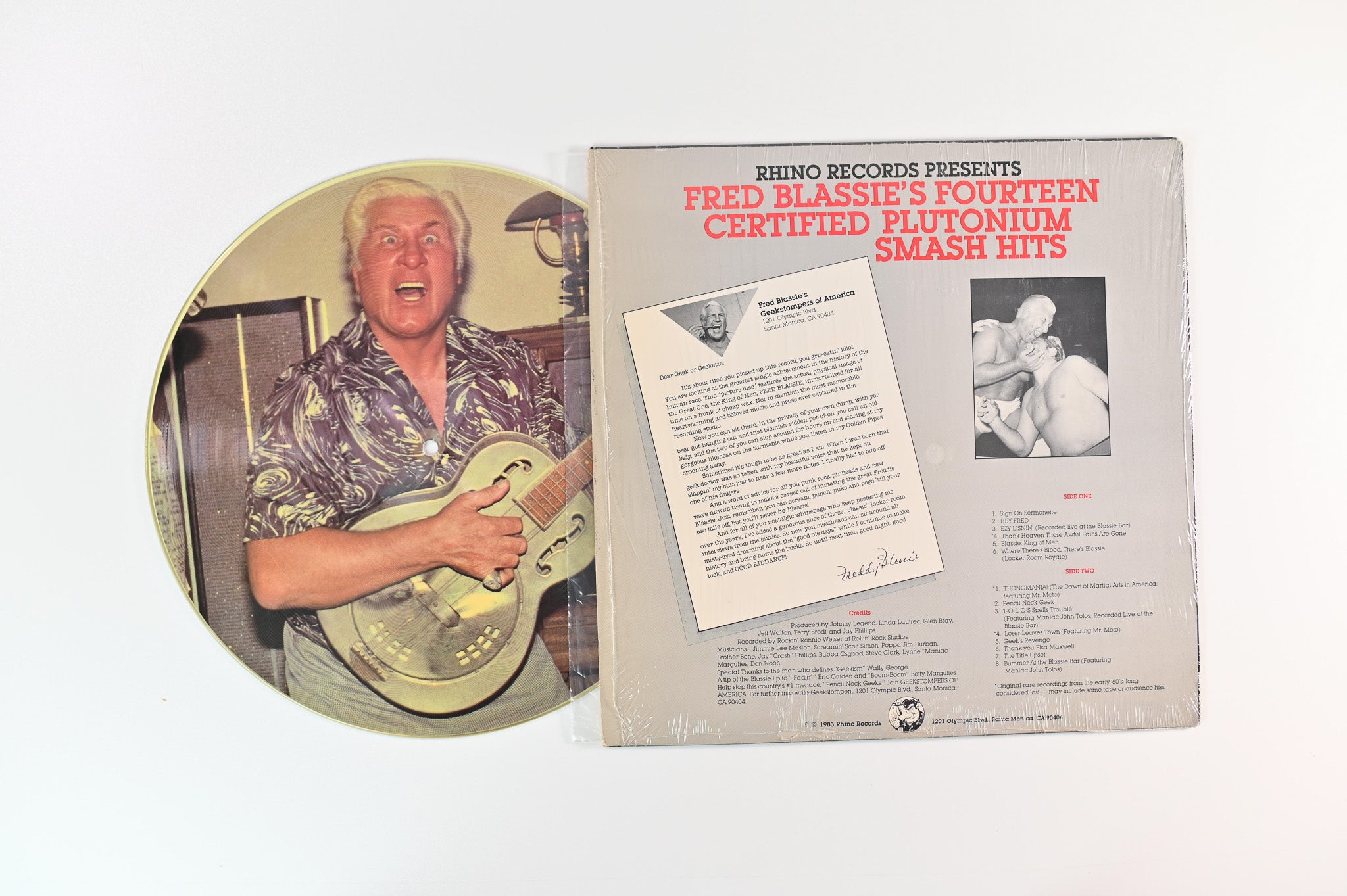 Fred Blassie - I Bite The Songs on Rhino Records - Picture Disc