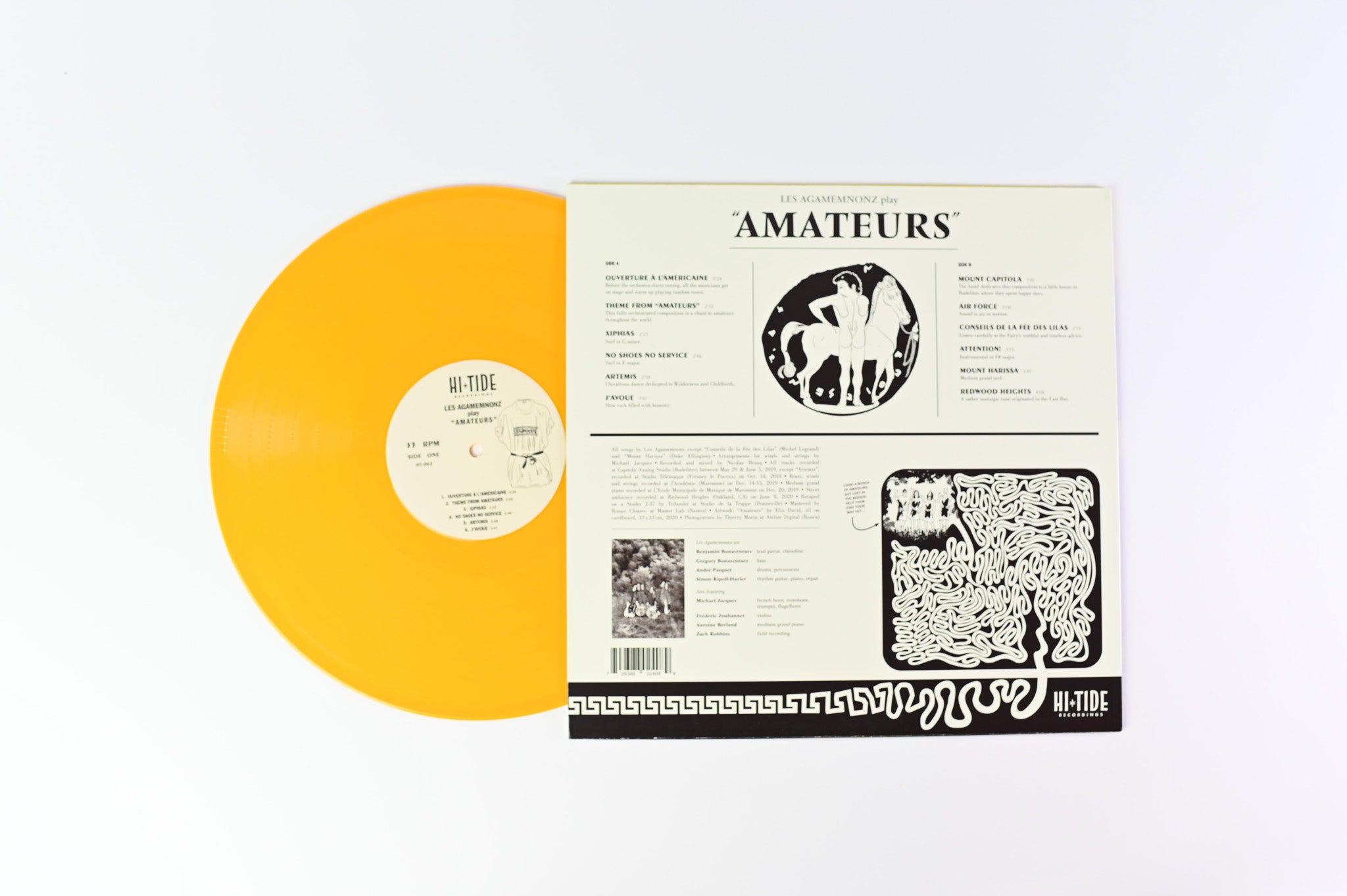 Les Agamemnonz - Amateurs on Hi-Tide Ltd Yellow Vinyl