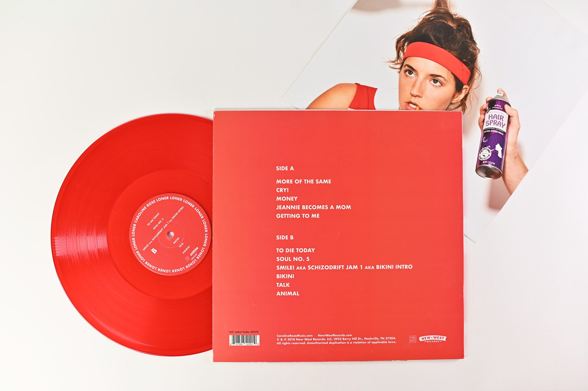 Caroline Rose - Loner on New West Records Ltd. Signed, Red Transparent Vinyl