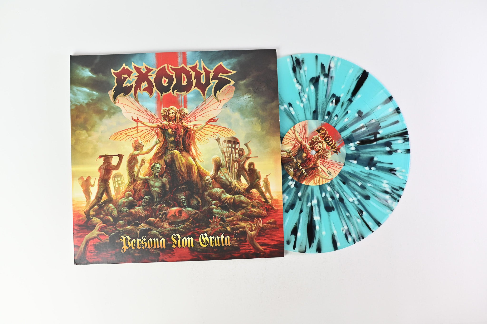 Exodus - Persona Non Grata on Nuclear Blast - Blue w/ Black & White Splatter Vinyl