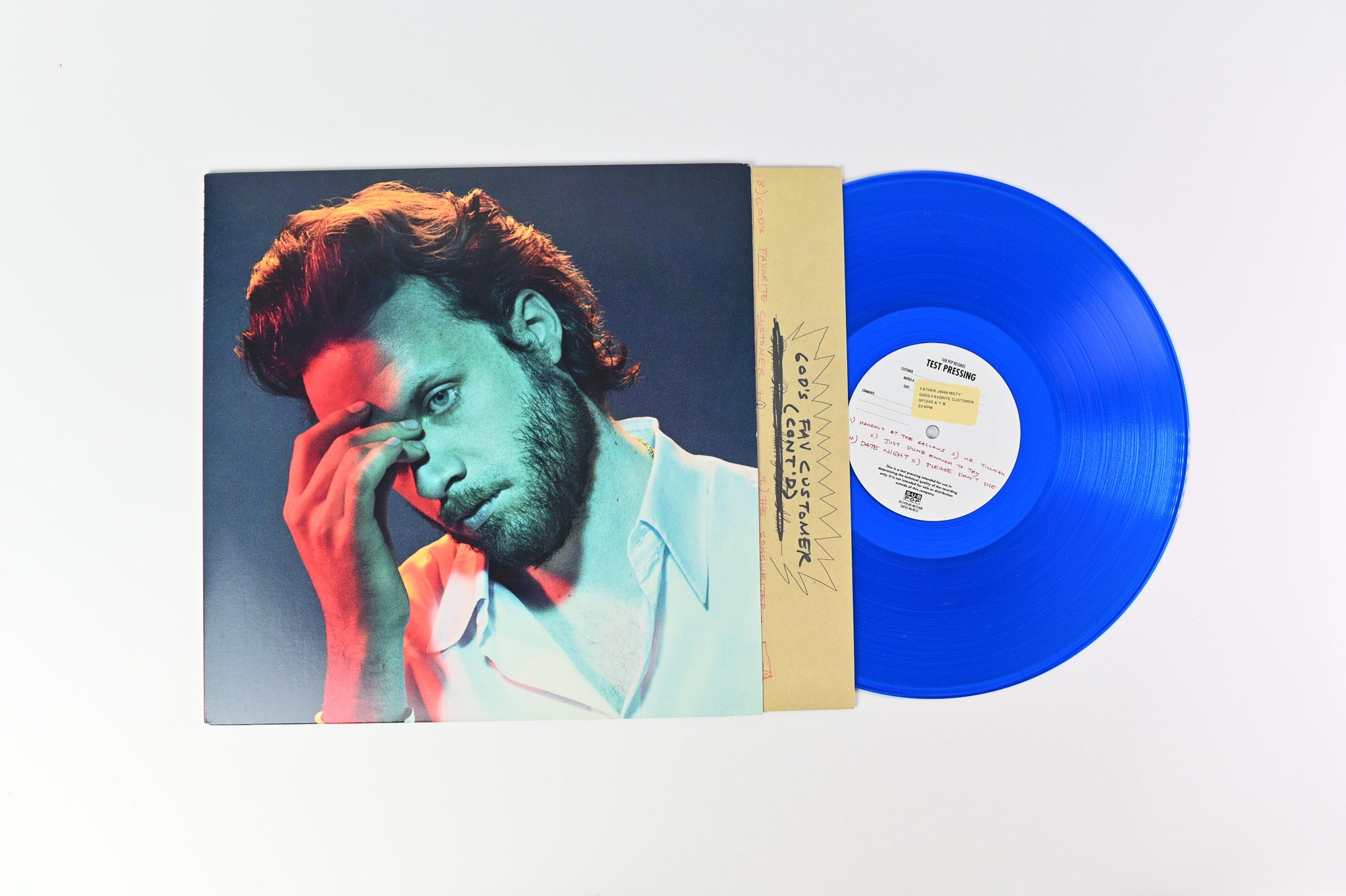 Father John Misty - God's Favorite Customer on Sub Pop Ltd Translucent Blue Vinyl