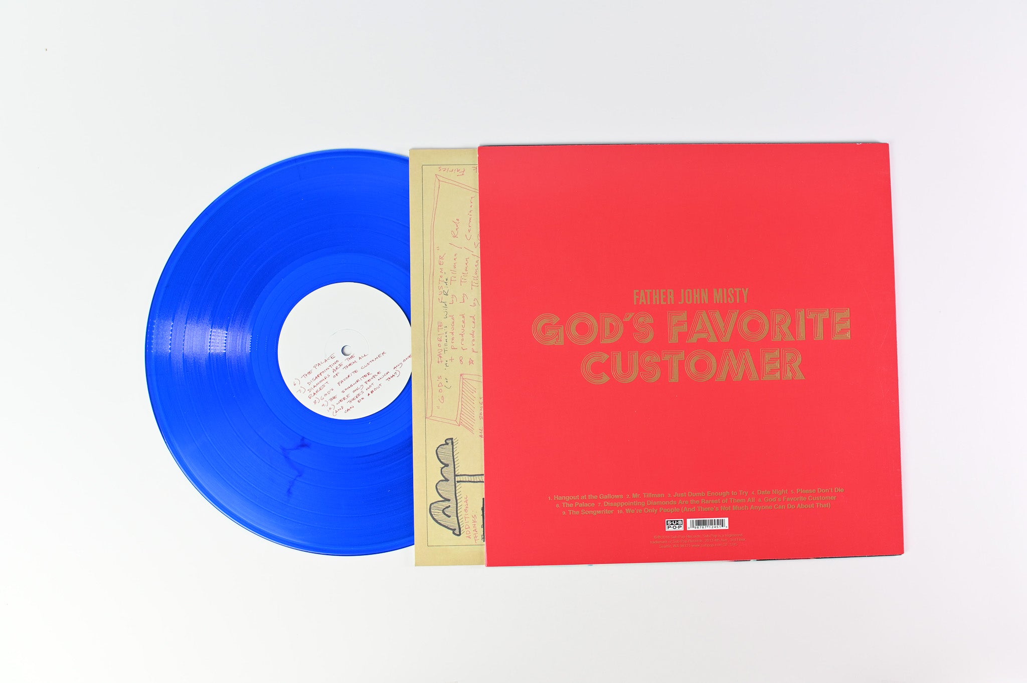 Father John Misty - God's Favorite Customer on Sub Pop Ltd Translucent Blue Vinyl