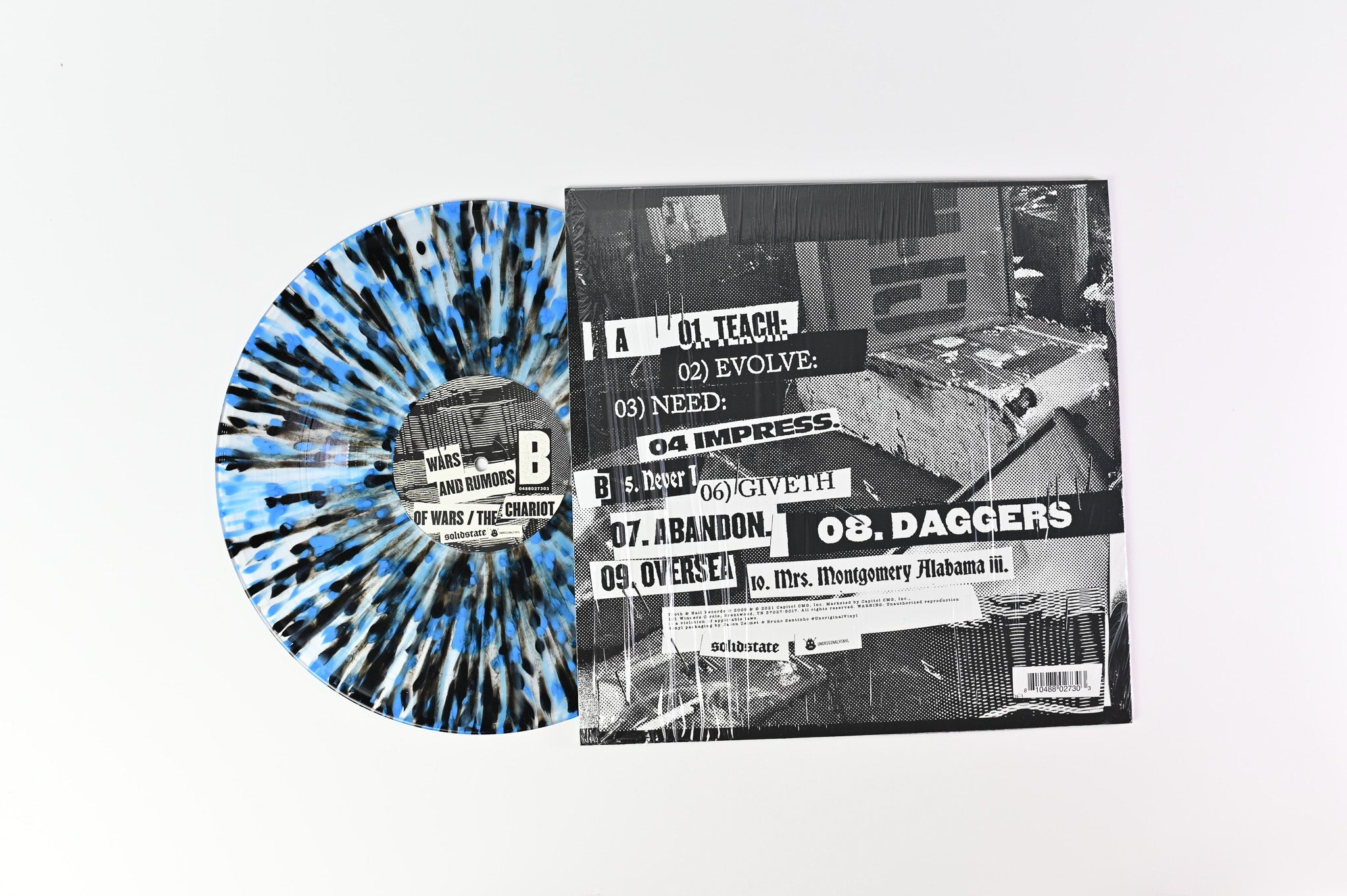 The Chariot - Wars And Rumors Of Wars on Solid State Ltd Clear with Blue & Black Splatter Vinyl