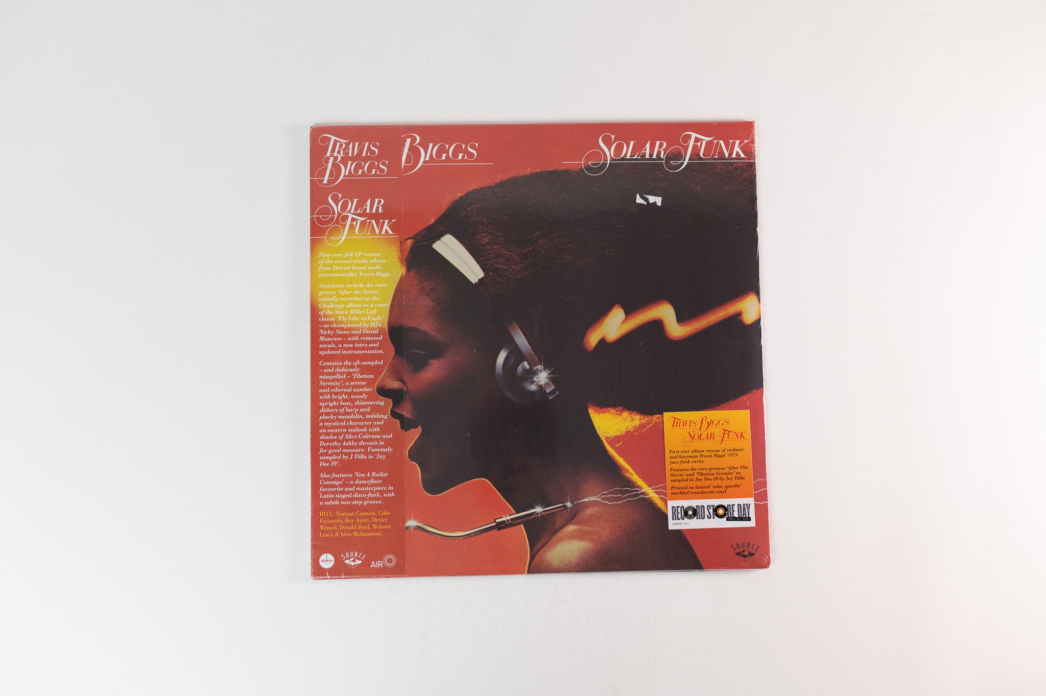 Travis Biggs - Solar Funk on Demon RSD 2024 Ltd Marbled Translucent Solar Speckle Reissue Sealed