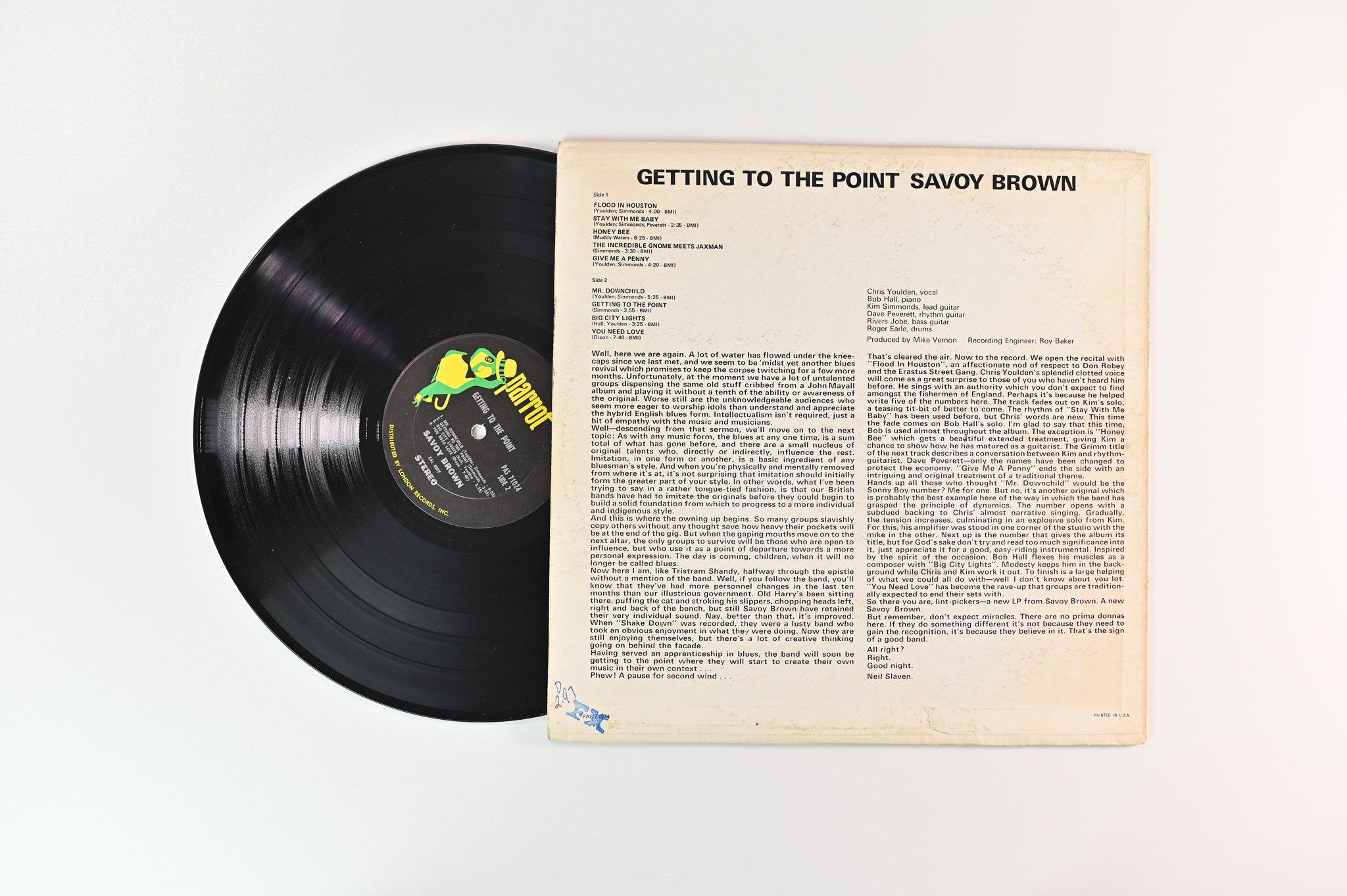 Savoy Brown - Getting To The Point on Parrot