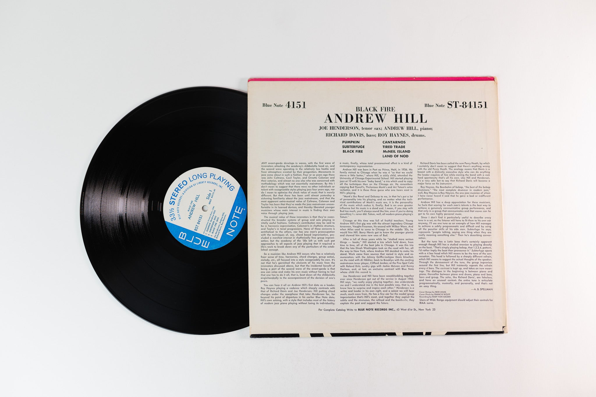 Andrew Hill - Black Fire on Blue Note Liberty Stereo