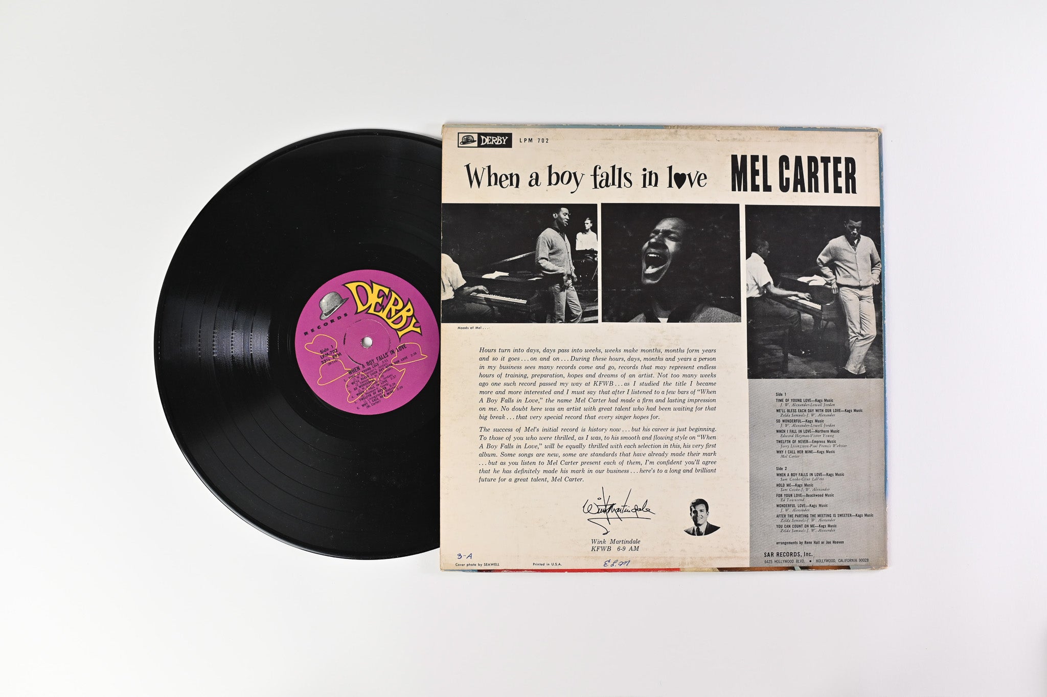 Mel Carter - When A Boy Falls In Love on Derby