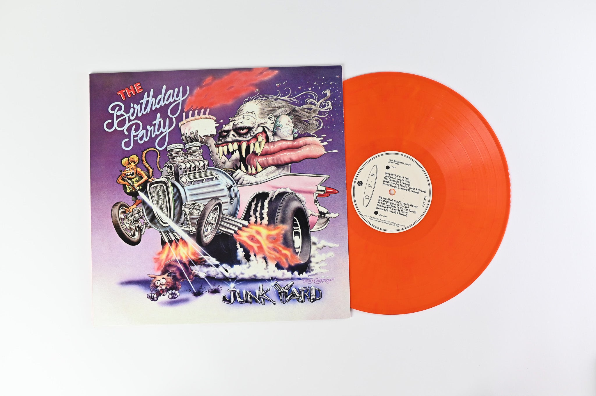 The Birthday Party - Junkyard on Drastic Plastic Numbered Reissue Orange/Red Swirl Vinyl