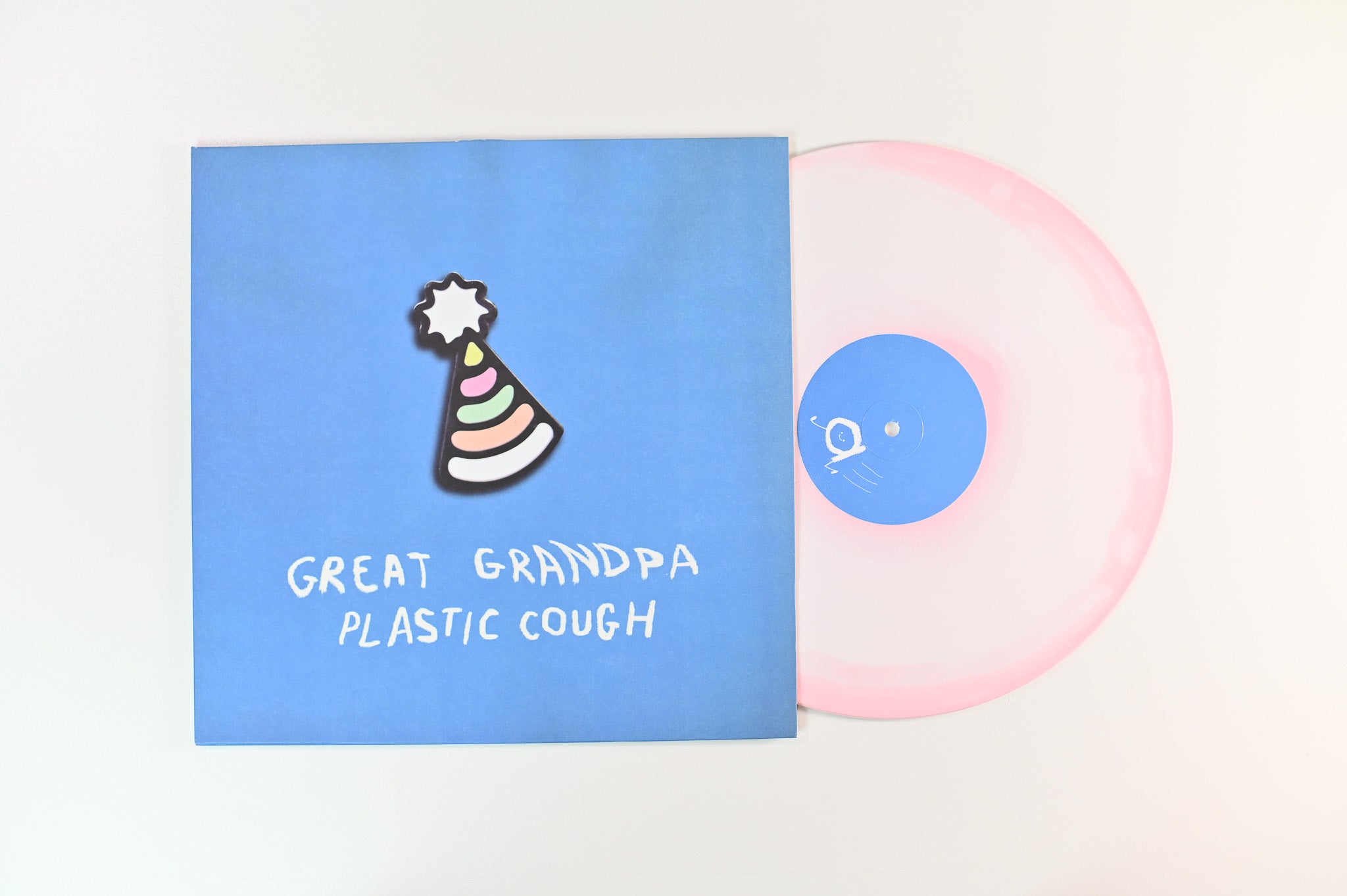 Great Grandpa - Plastic Cough on Double Double Whammy - Pink In White Vinyl