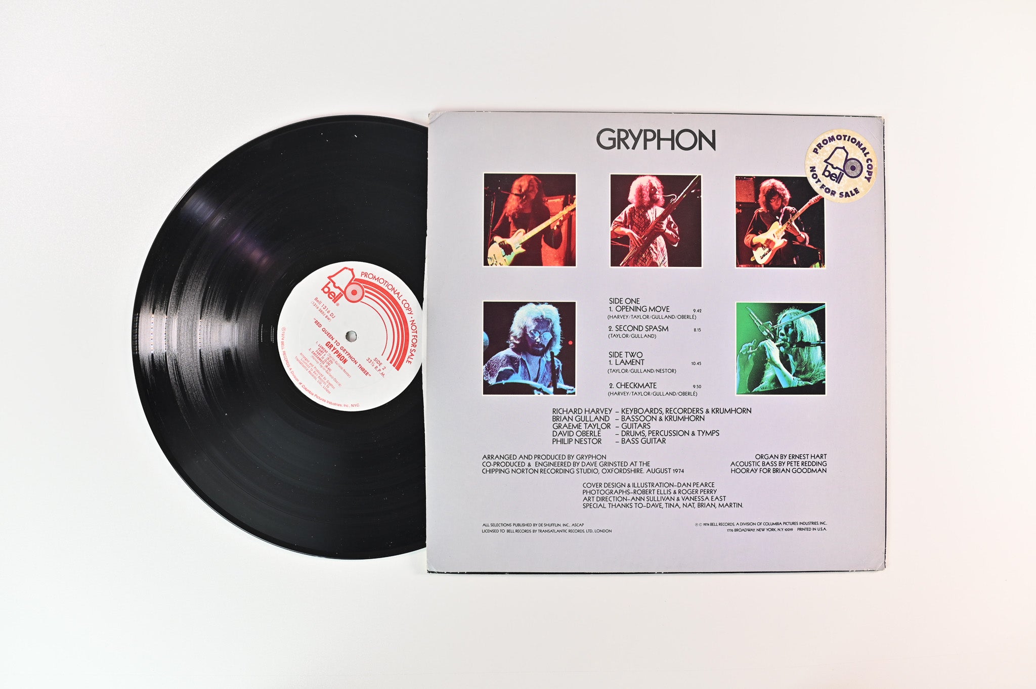 Gryphon - Red Queen To Gryphon Three on Bell Records - Promo