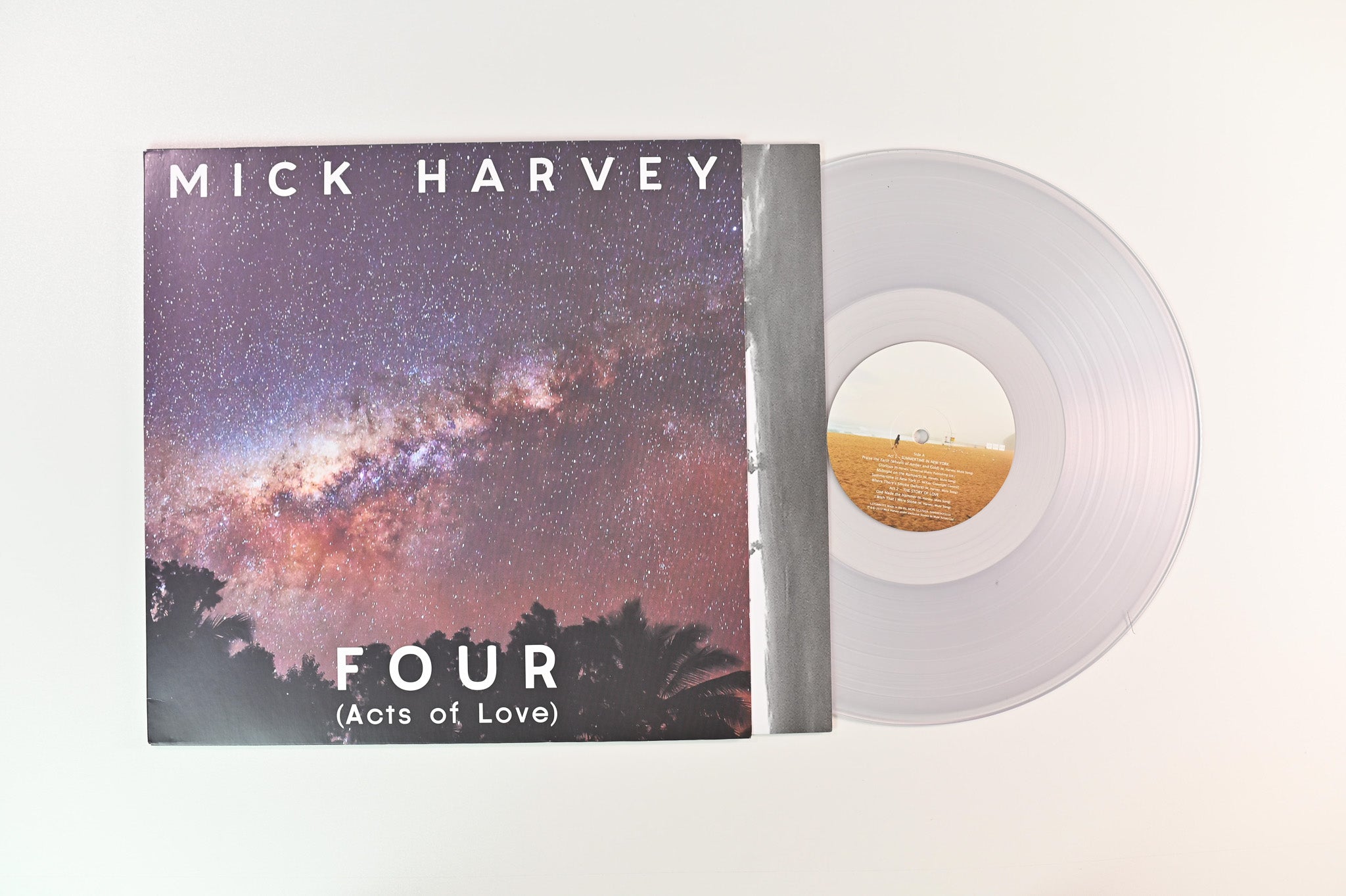 Mick Harvey - Four (Acts Of Love) on Mute - Clear Vinyl