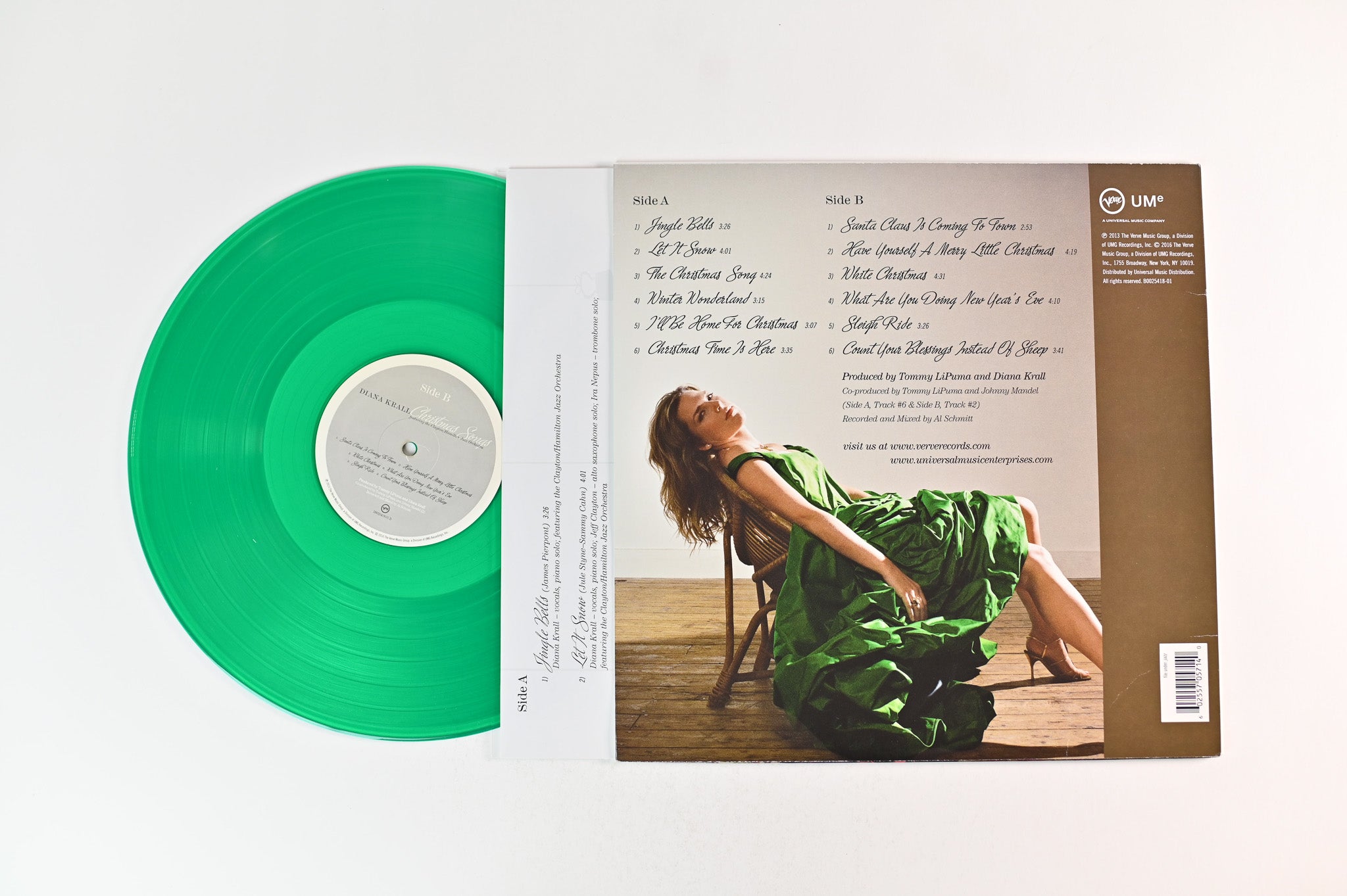 Diana Krall - Christmas Songs on Verve Ltd Translucent Green