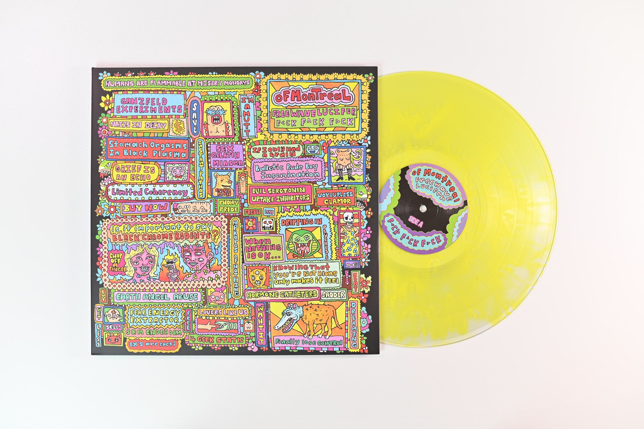 of Montreal - Freewave Lucifer F<ck F^ck F>ck on Polyvinyl Record Company - Yellow Vinyl