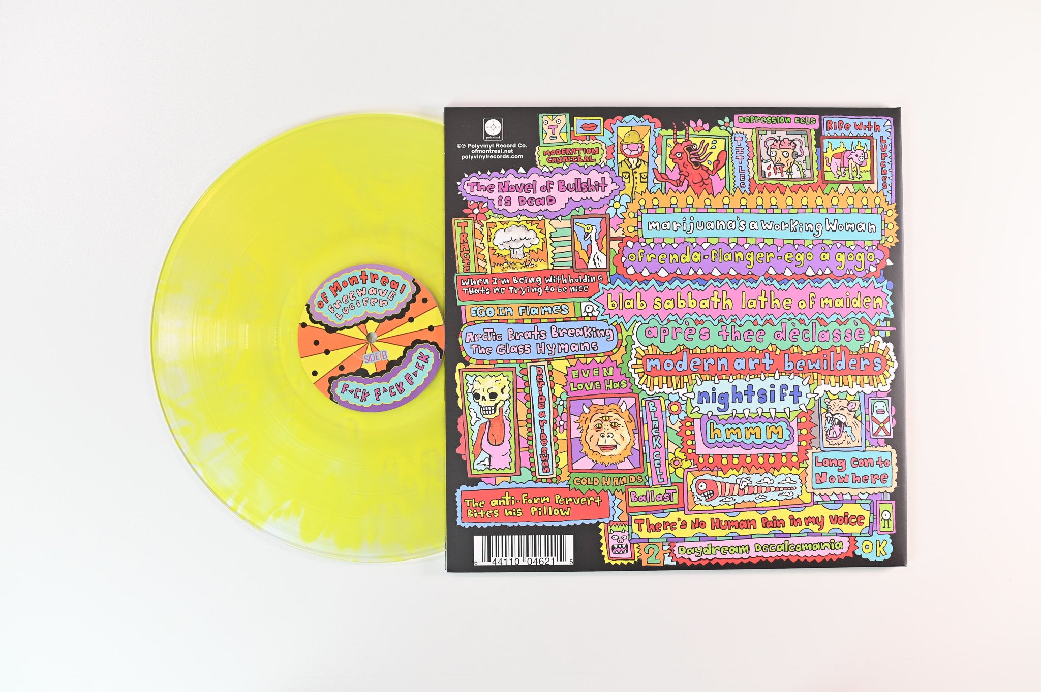 of Montreal - Freewave Lucifer F<ck F^ck F>ck on Polyvinyl Record Company - Yellow Vinyl