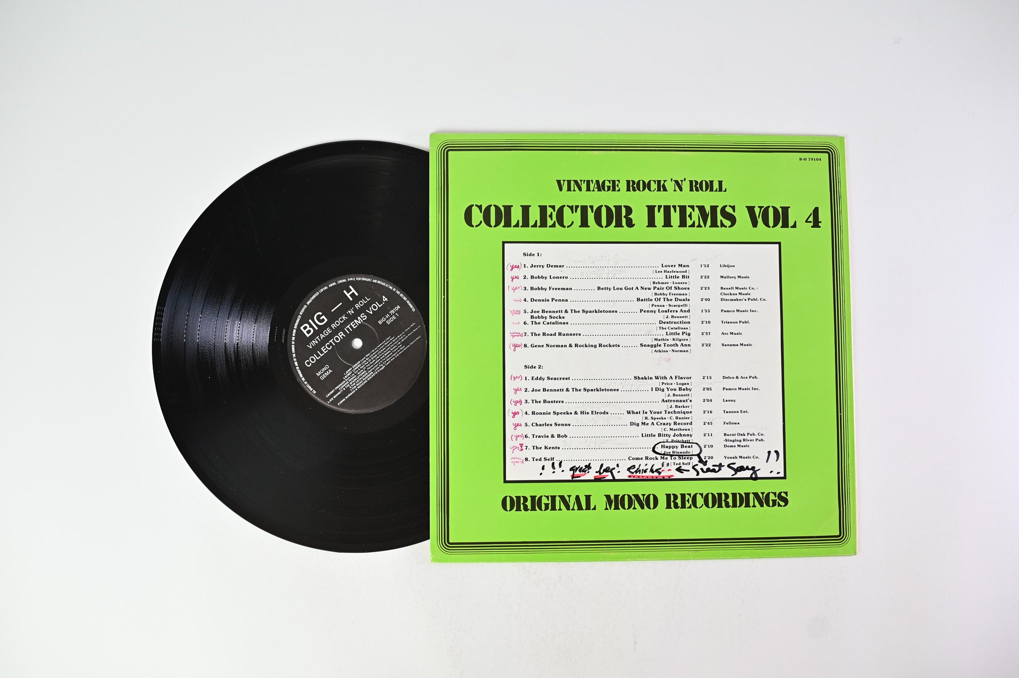 Various - Vintage Rock 'N' Roll Collector Items Vol. 4 on BIG-H