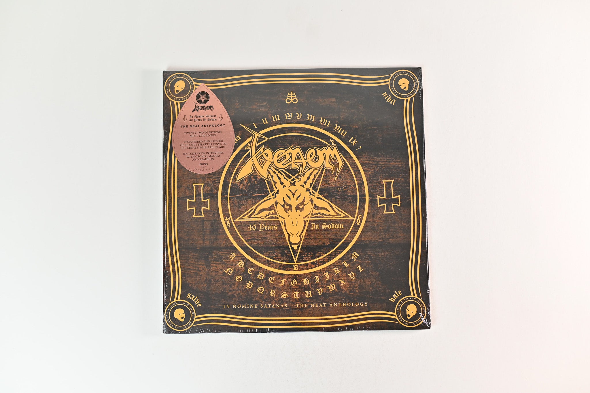 Venom - In Nomine Satanas - The Neat Anthology (40 Years In Sodom) on BMG Sanctuary Splatter Vinyl Sealed