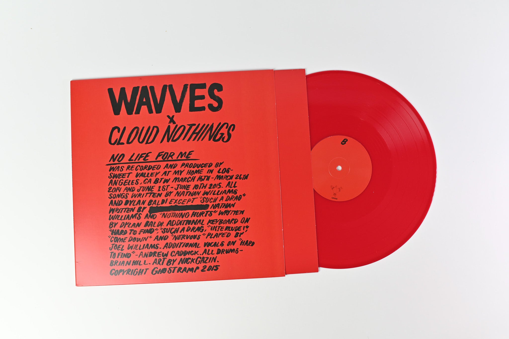 Wavves - No Life For Me on Ghost Ramp Red Vinyl