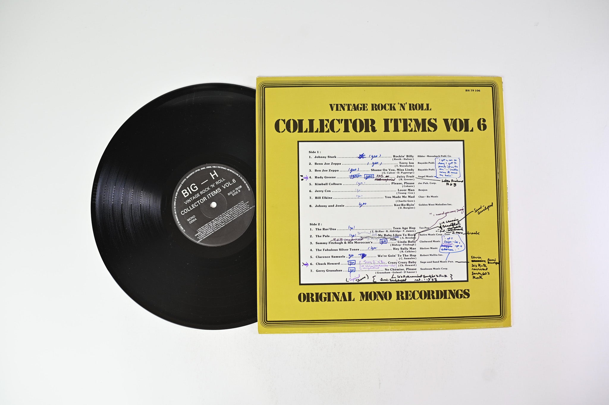 Various - Vintage Rock 'N' Roll Collector Items Vol. 6 on BIG-H