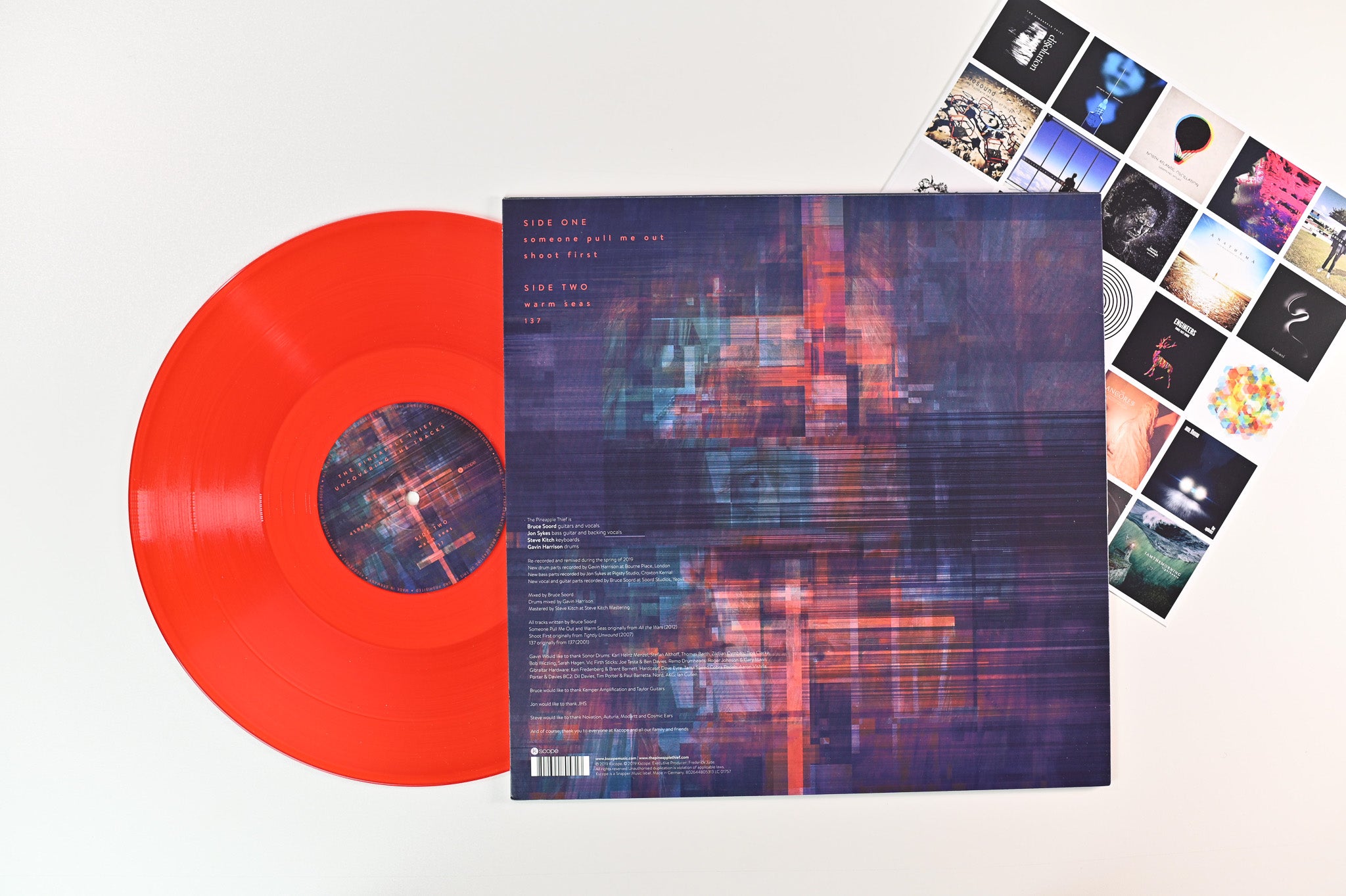 The Pineapple Thief - Uncovering The Tracks on Kscope - Red Vinyl