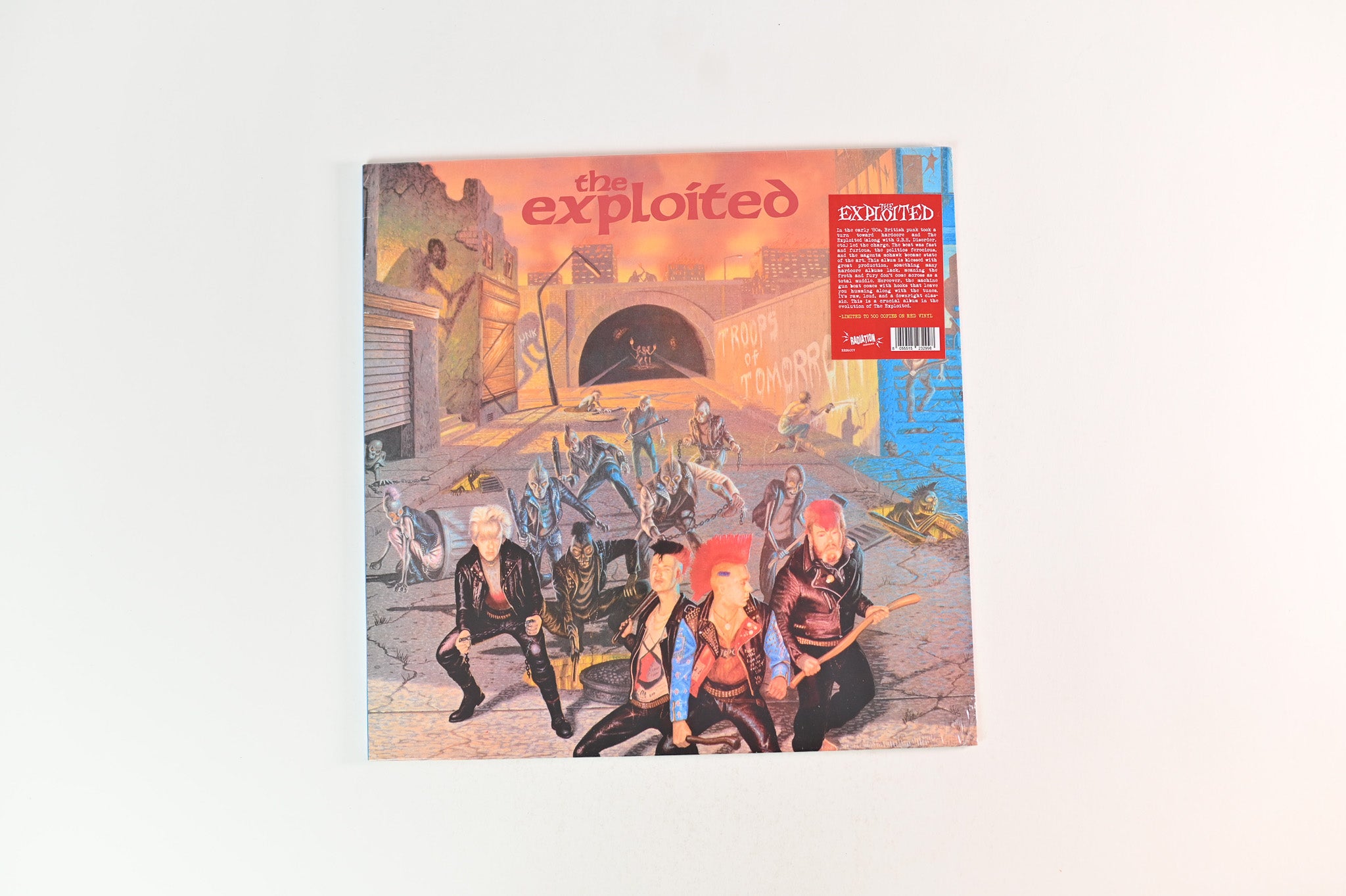 The Exploited - Troops Of Tomorrow on Radiation Reissue Ltd Red Vinyl Reissue Sealed