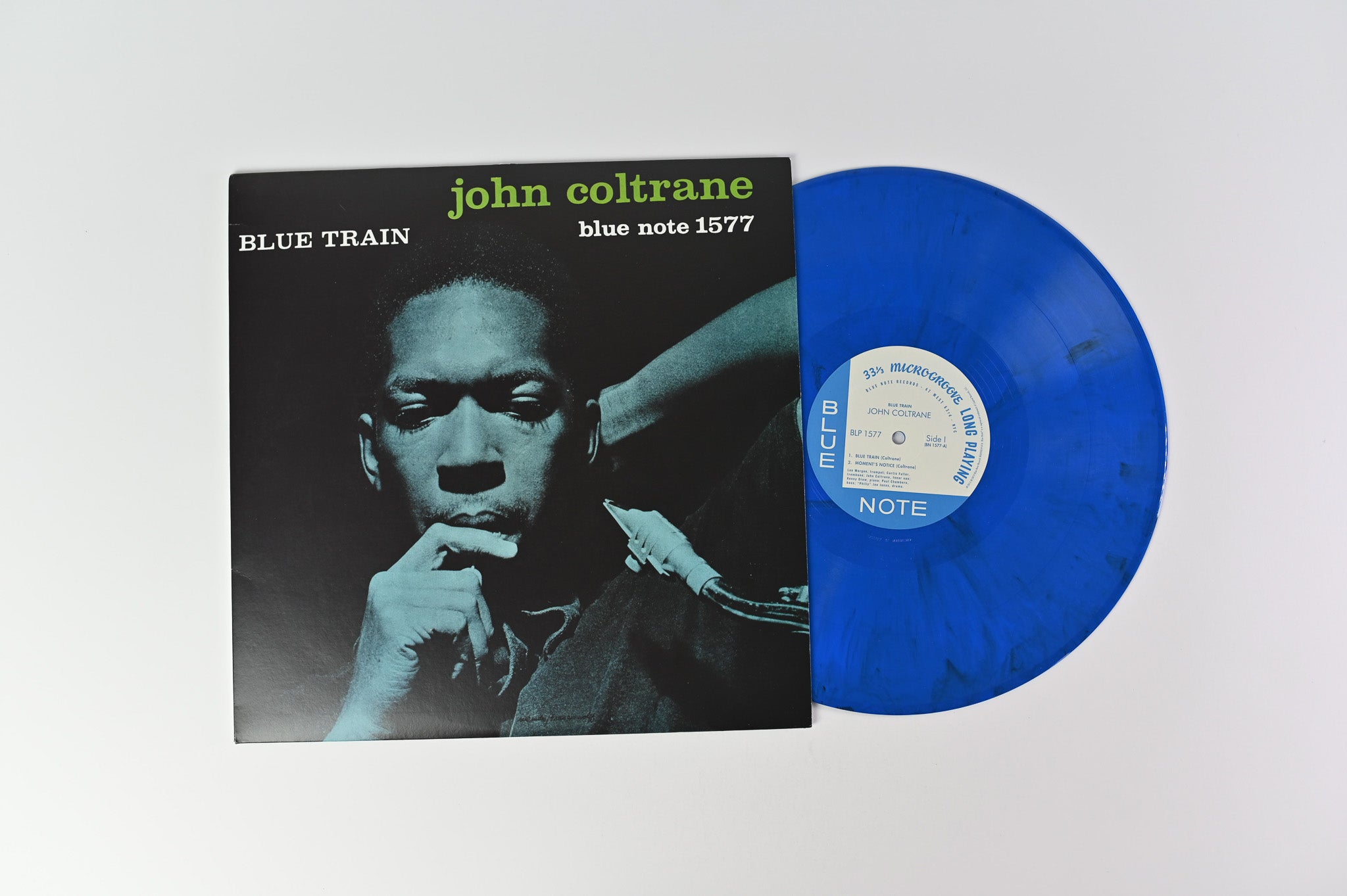 John Coltrane - Blue Train on Blue Note Ltd Blue Opaque With Black Swirls Reissue