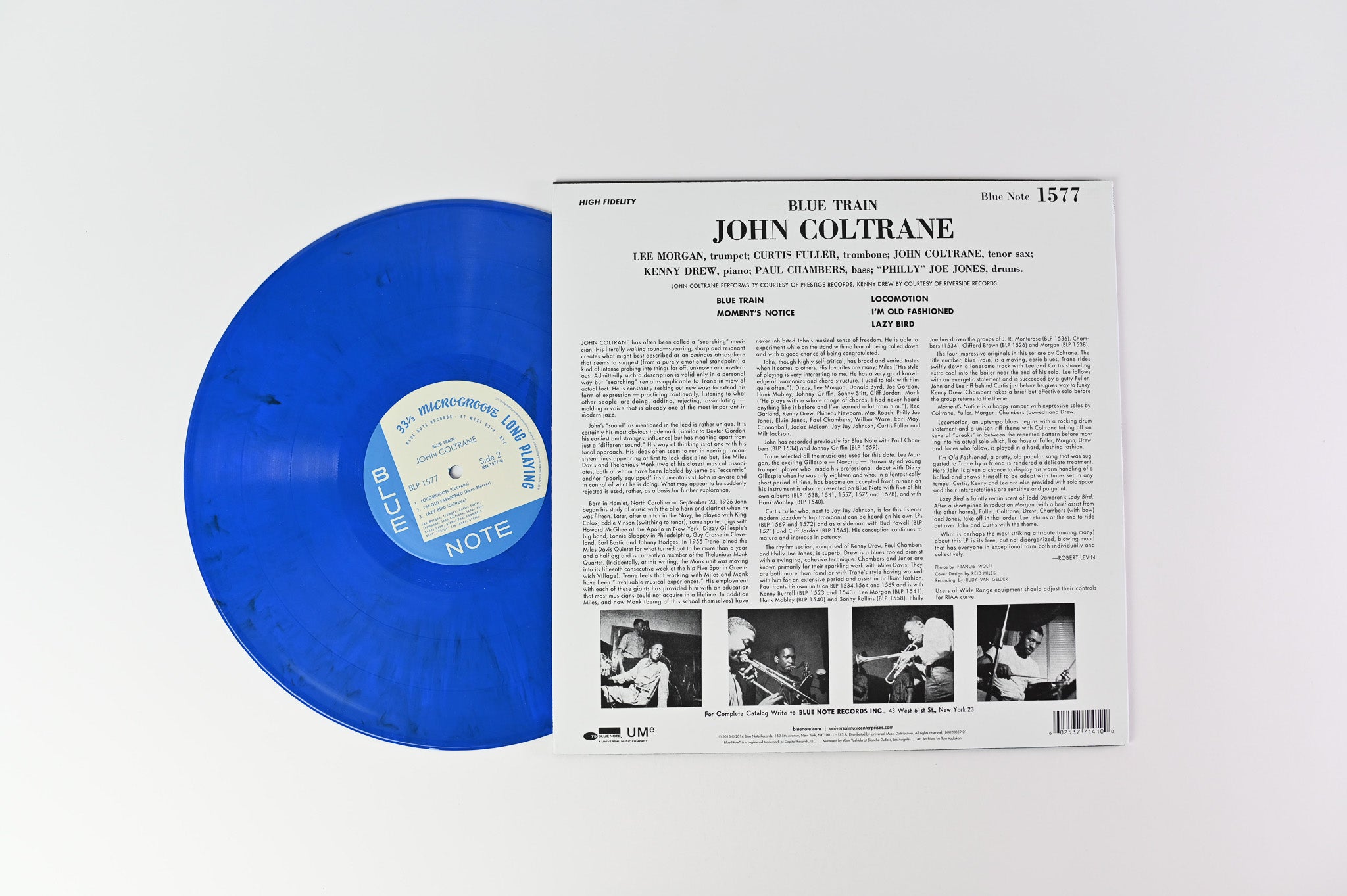 John Coltrane - Blue Train on Blue Note Ltd Blue Opaque With Black Swirls Reissue