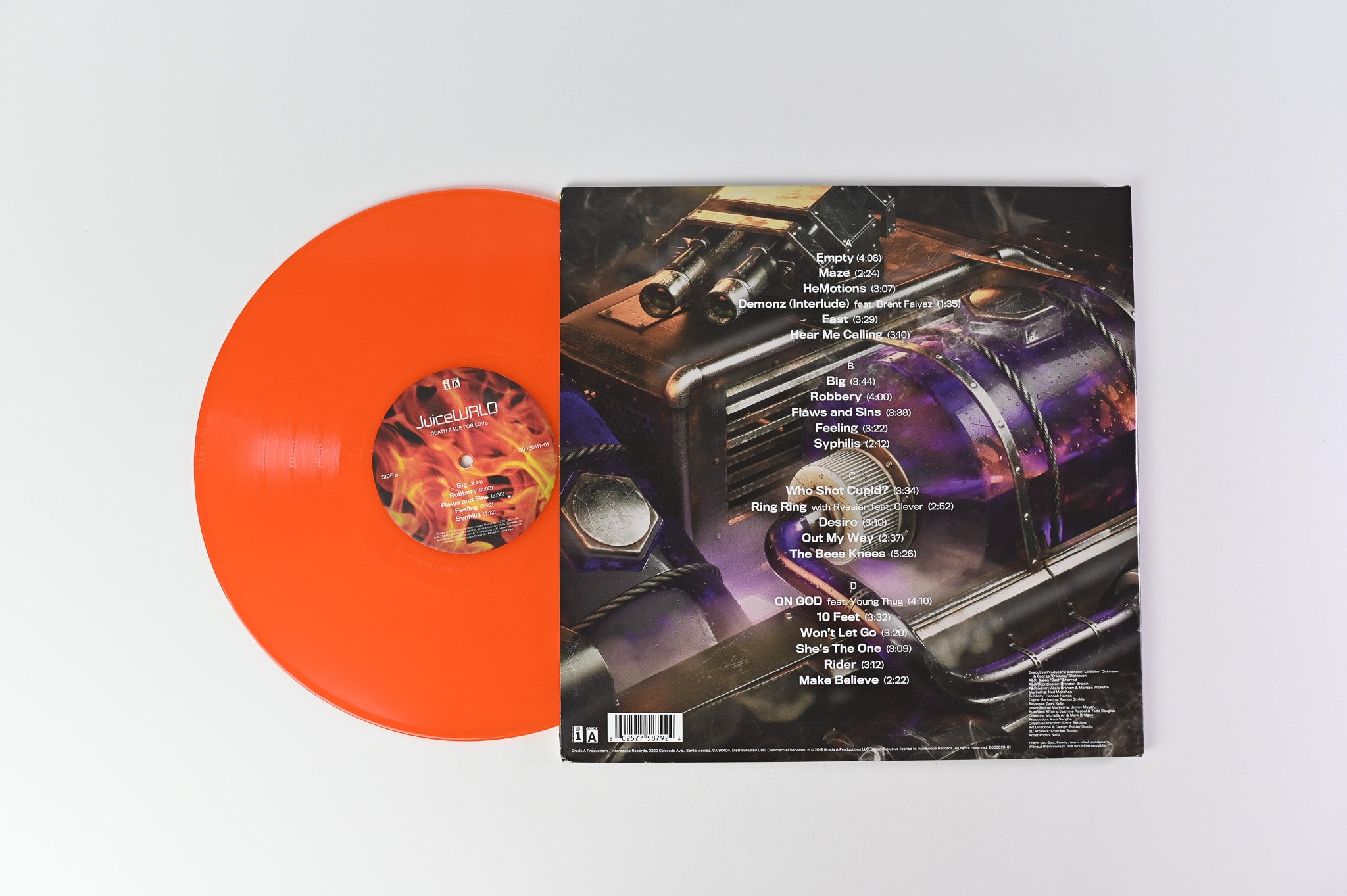 JUICE deals WRLD ‎Death Race For Love 2xLP on ORANGE VINYL SEALED /2000 UO Exclusive