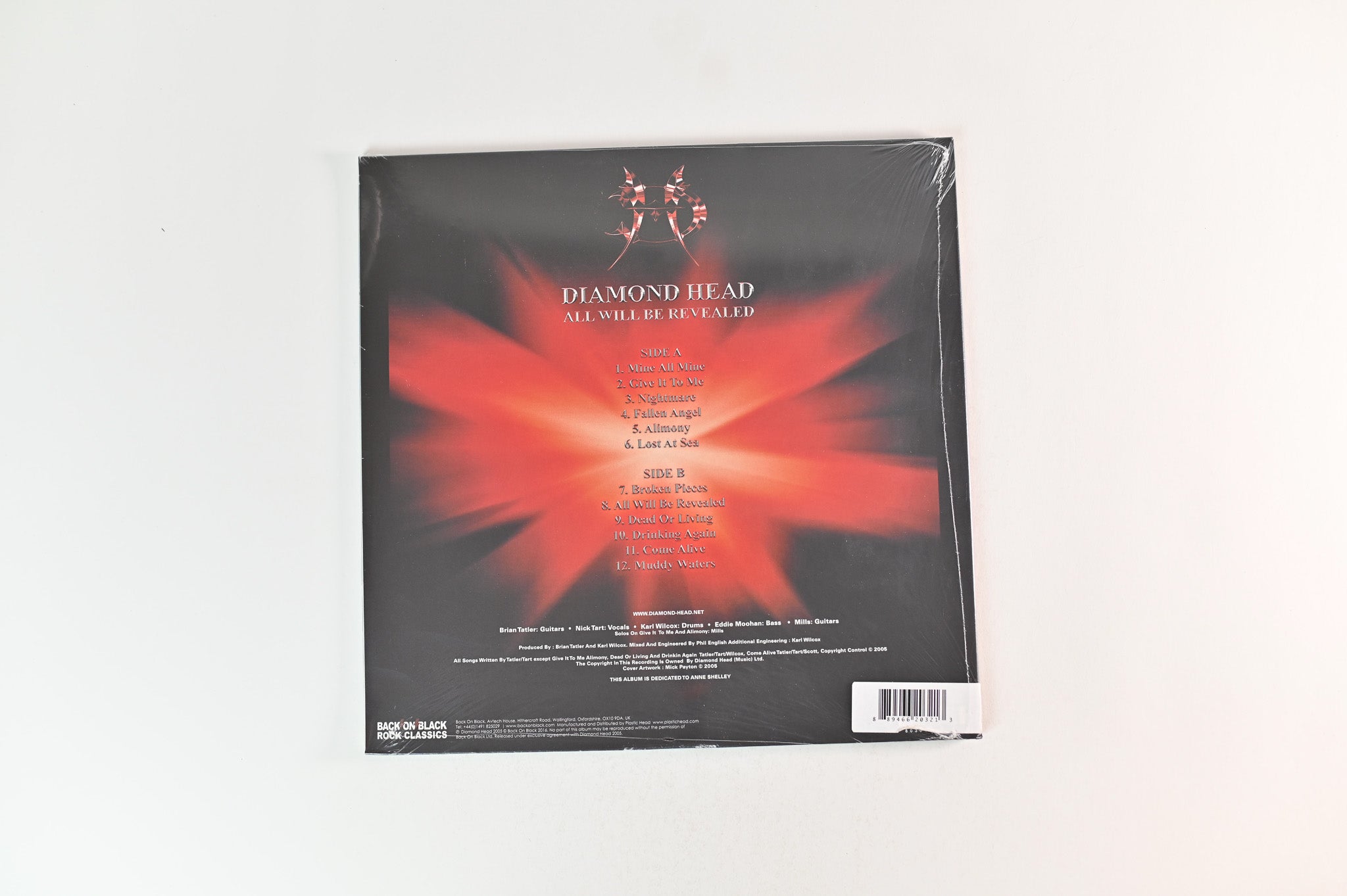 Diamond Head - All Will Be Revealed on Back on Black Ltd Red Vinyl Sealed