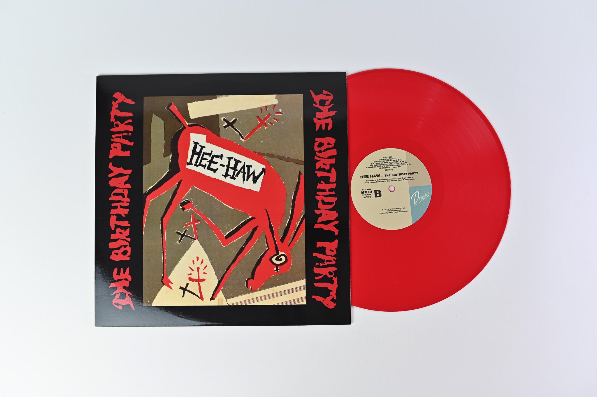 The Birthday Party - Hee-Haw on Drastic Plastic Ltd Numbered Red Opaque Reissue