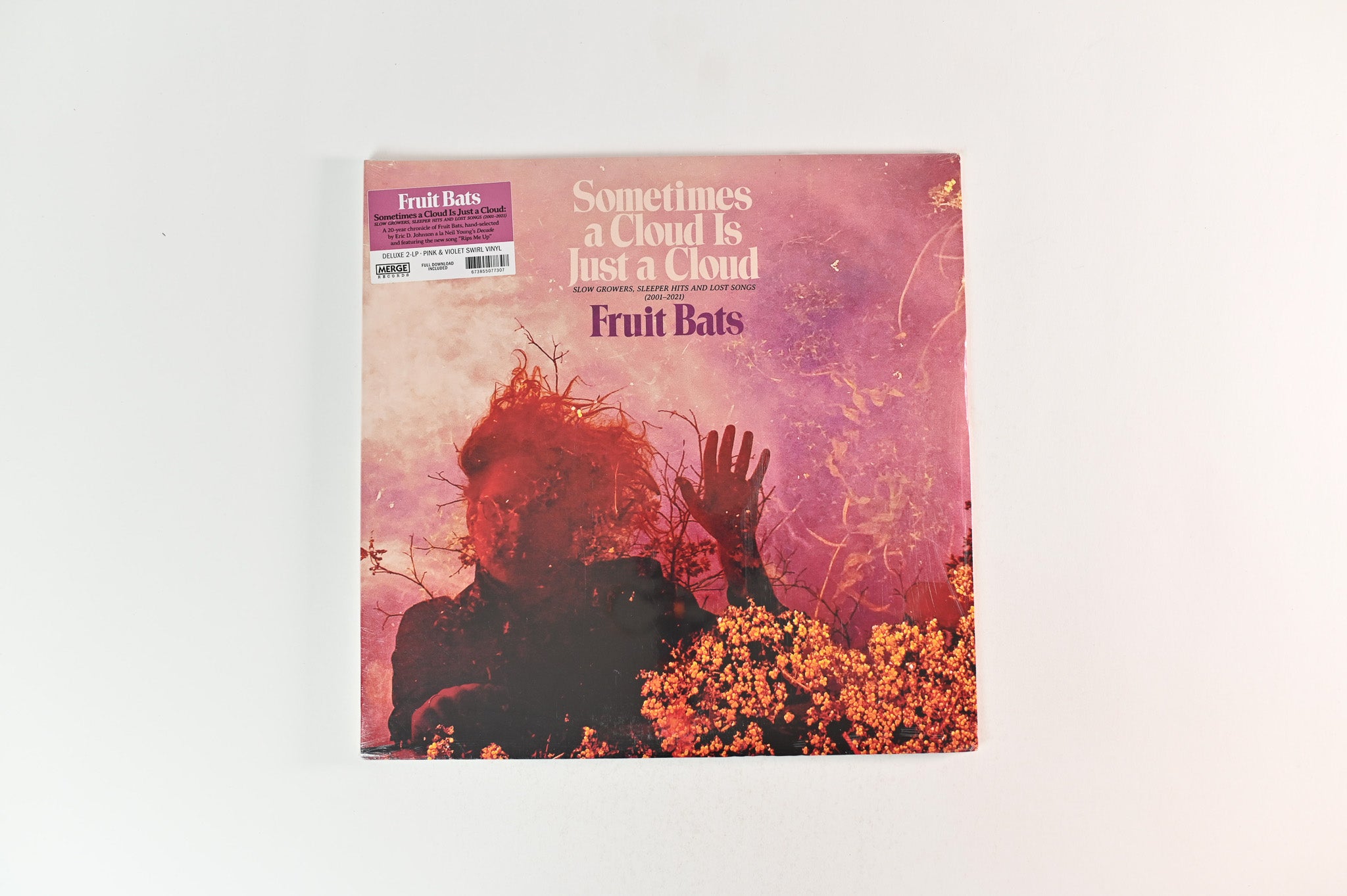 Fruit Bats - Sometimes A Cloud Is Just A Cloud: Slow Growers, Sleeper Hits, And Lost Songs (2001-2021) on Merge Pink & Violet Swirl Vinyl Sealed