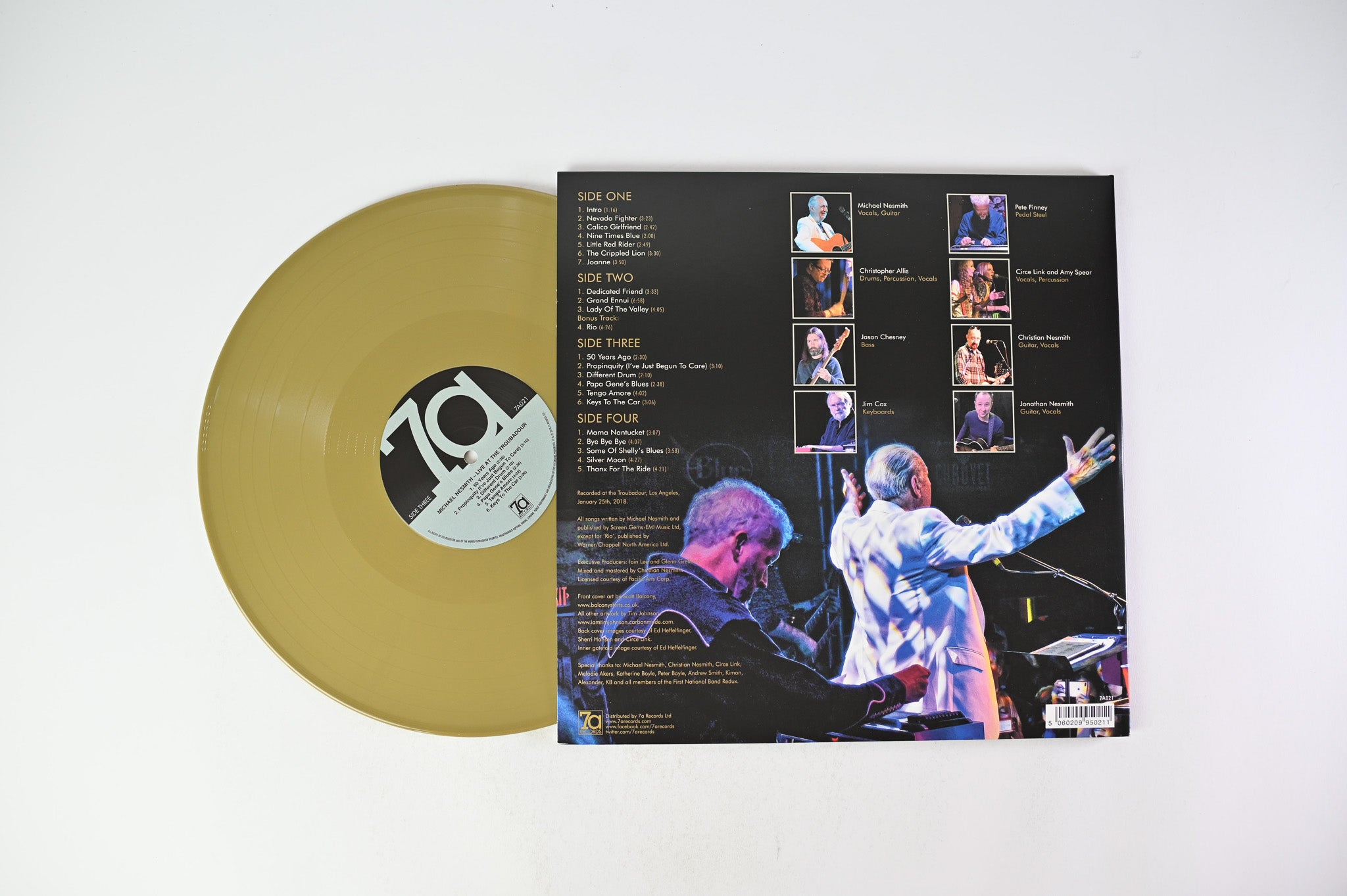 Michael Nesmith & The First National Band - Live At The Troubadour on 7A Deluxe Metallic Gold Vinyl