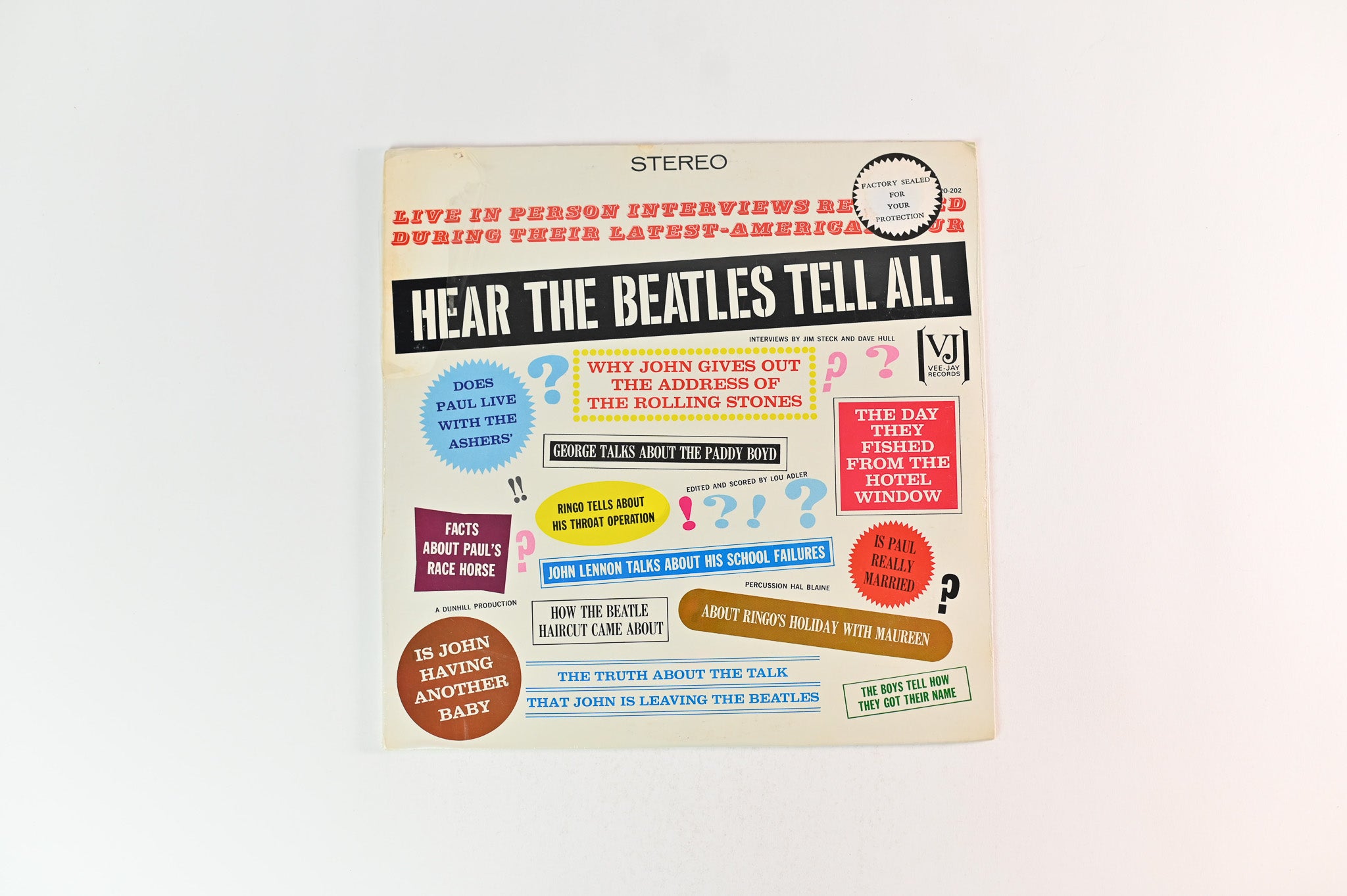 The Beatles - Hear The Beatles Tell All on Vee Jay Reissue Sealed