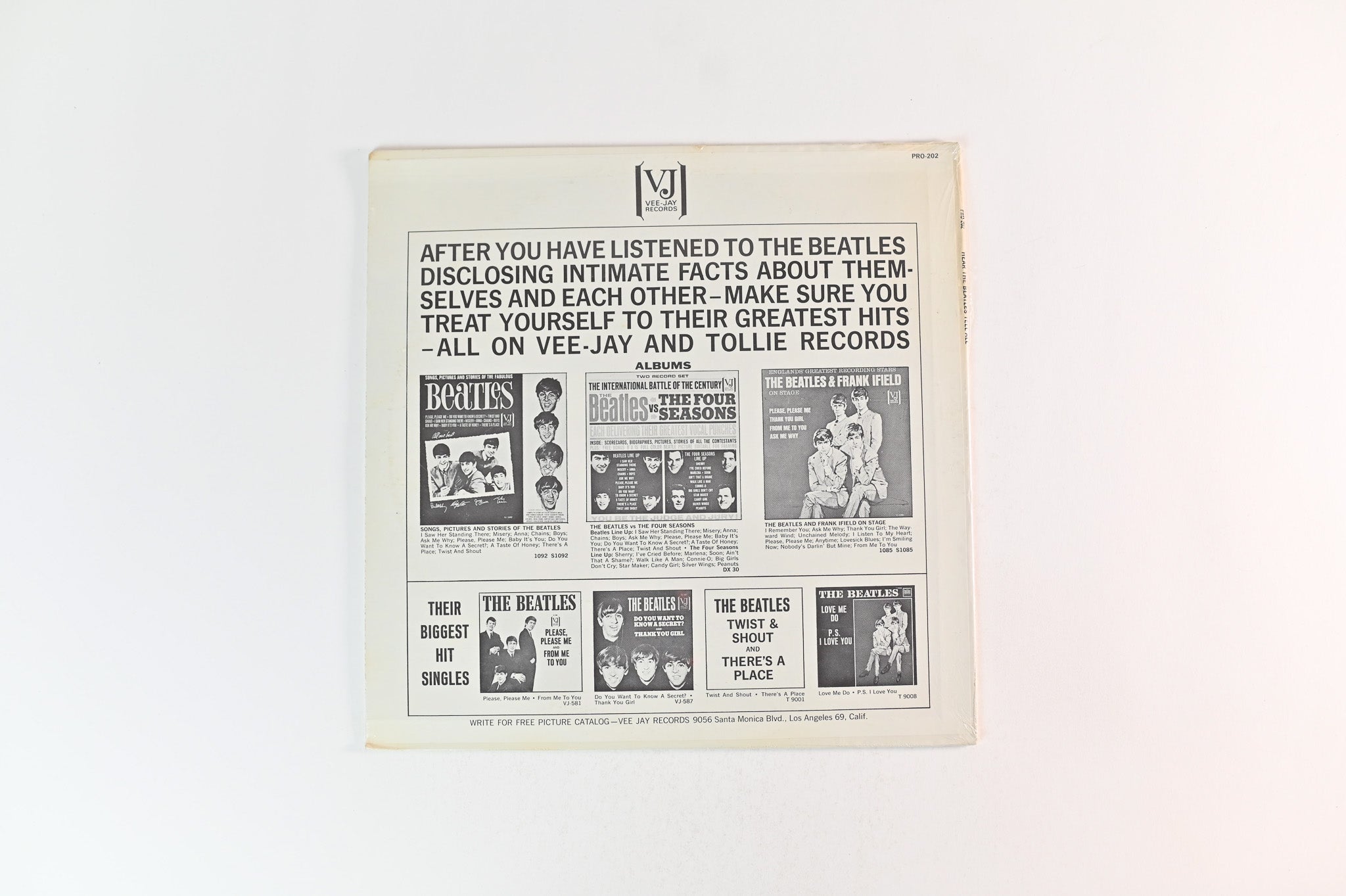 The Beatles - Hear The Beatles Tell All on Vee Jay Reissue Sealed