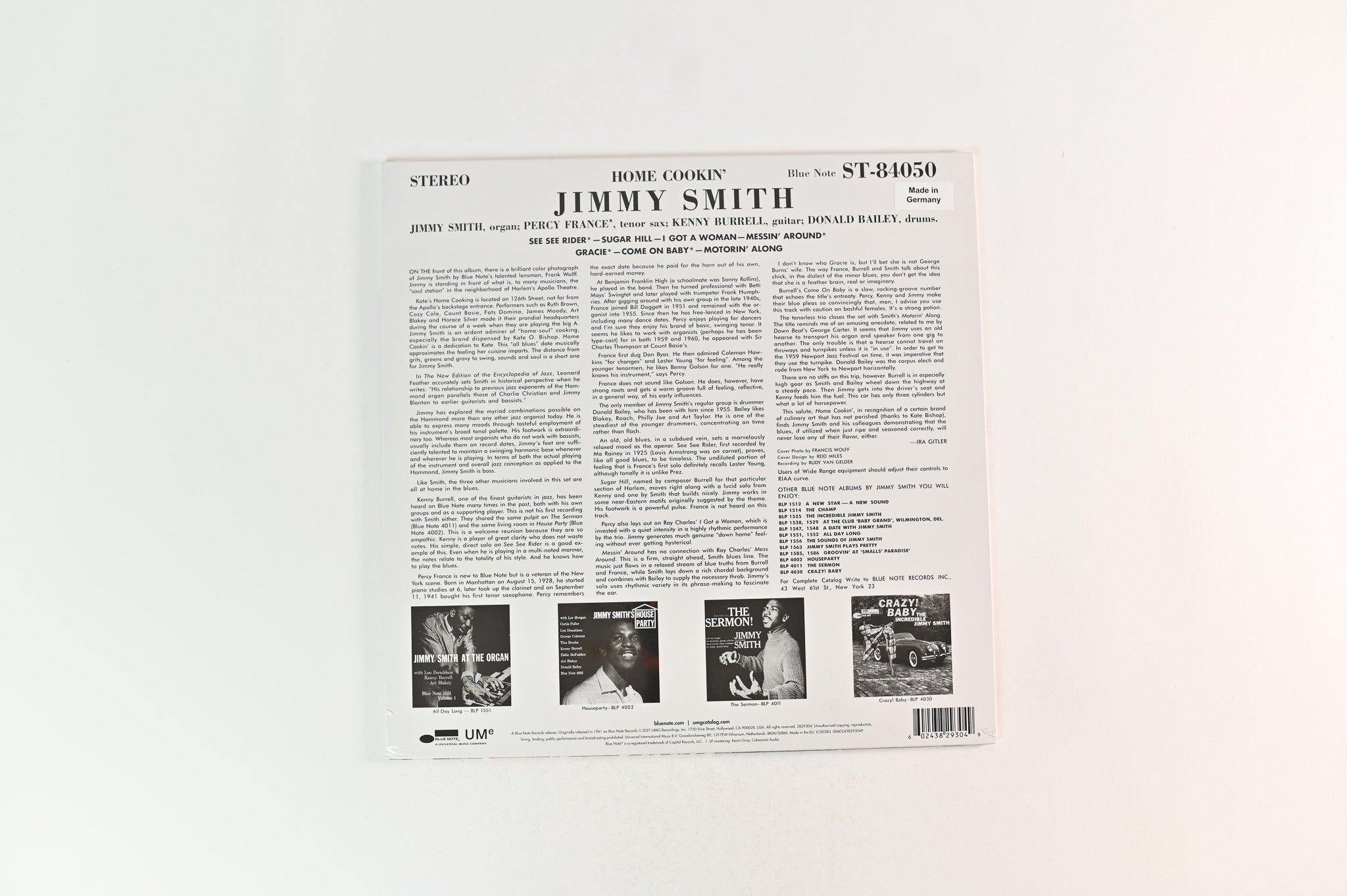 Jimmy Smith - Home Cookin' on Blue Note Classic Vinyl Series 180 Gram Reissue Sealed