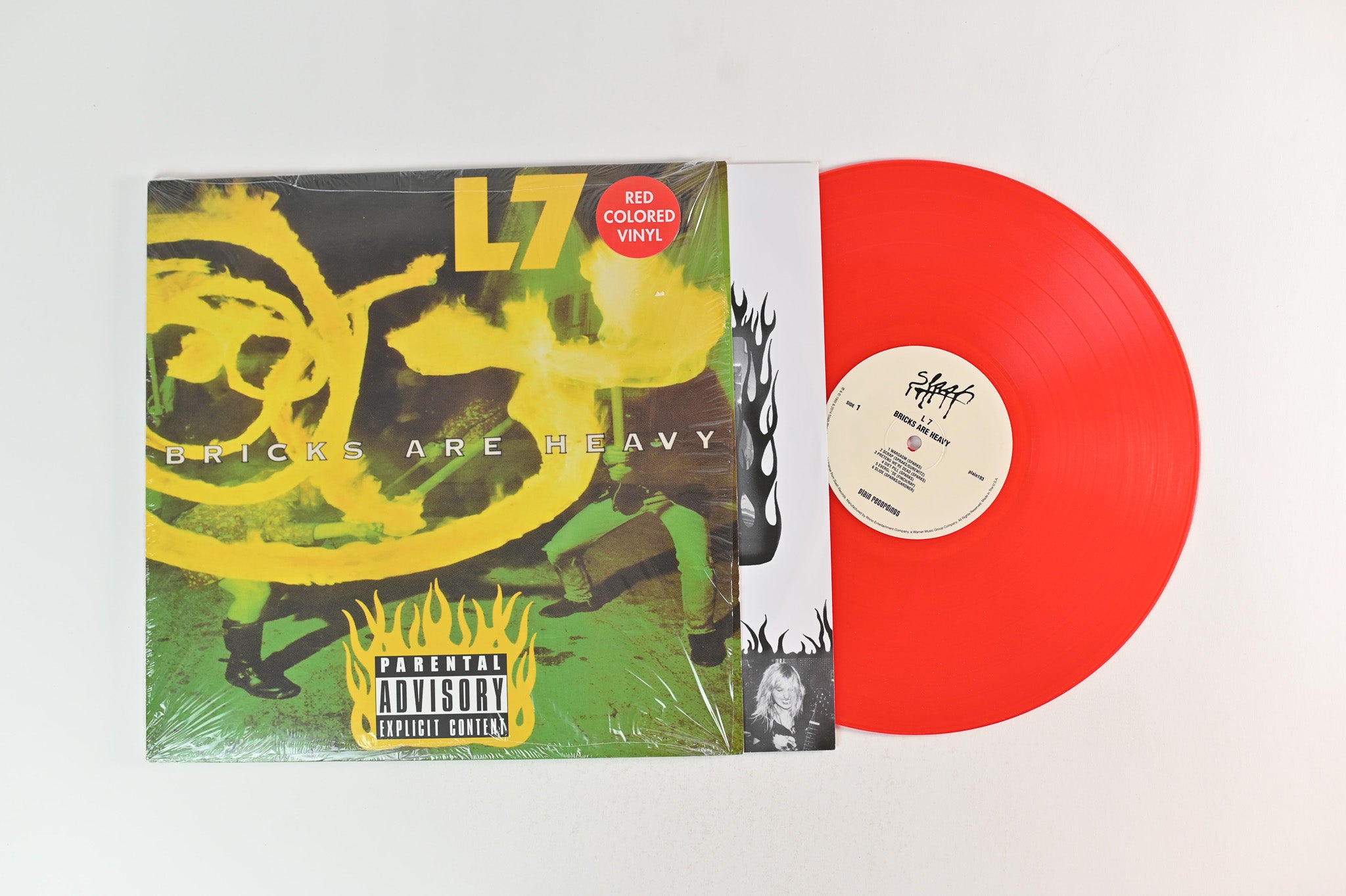 L7 - Bricks Are Heavy on Plain Recordings Red Translucent Reissue